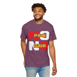Stylish Motivational Quote T-shirt - No Pain No Gain Graphic Unisex Tee - Image 54