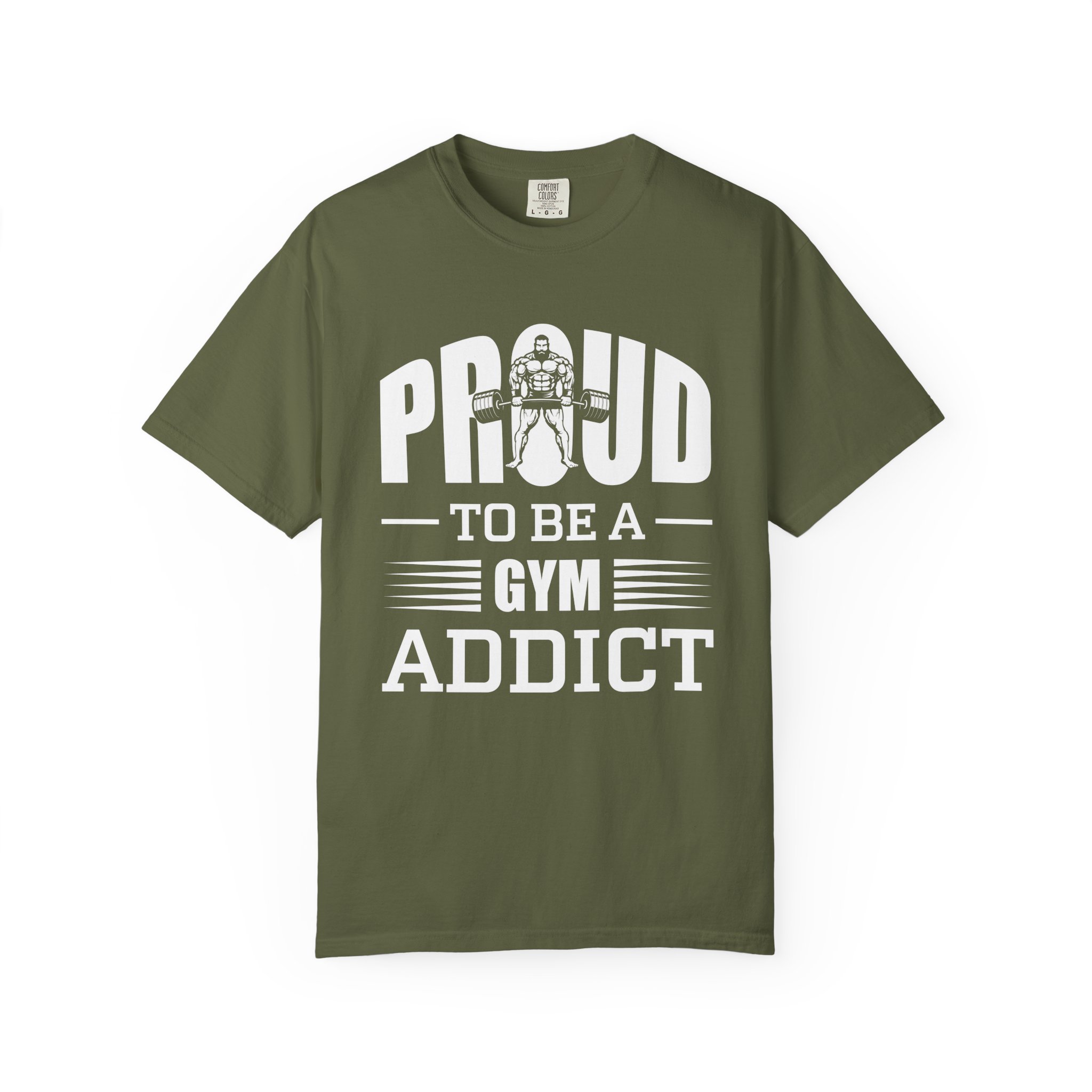 b2 - 6.20 - Proud to Be a Gym Addict T-Shirt – Bold Fitness Graphic Tee for Dedication, Strength & True Gym Lifestyle. - Image 9