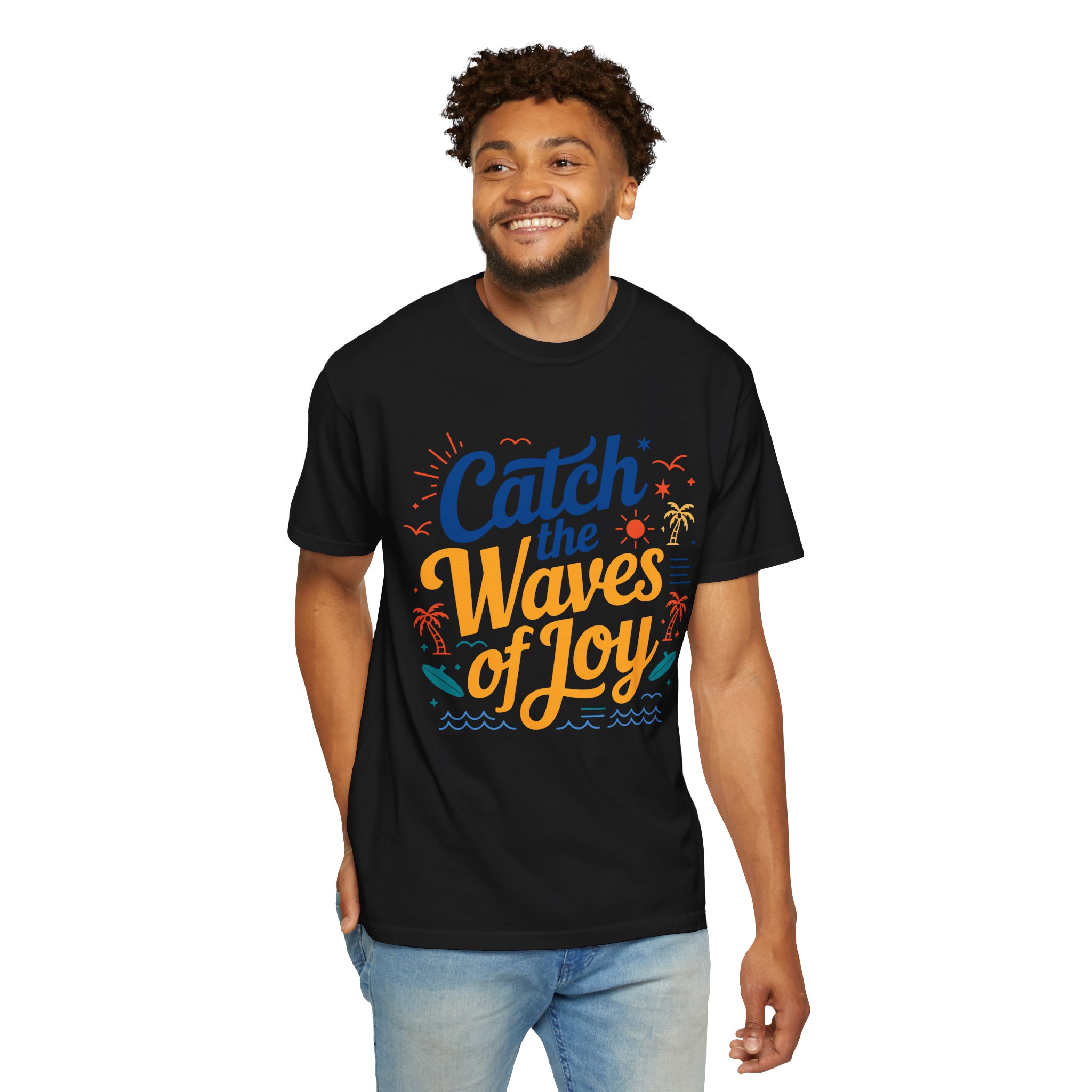Catch the Waves of Joy T-Shirt, Beachwear, Summer Apparel, Unisex Fashion, Vacation Shirt, Gift for Surfers. - Image 30