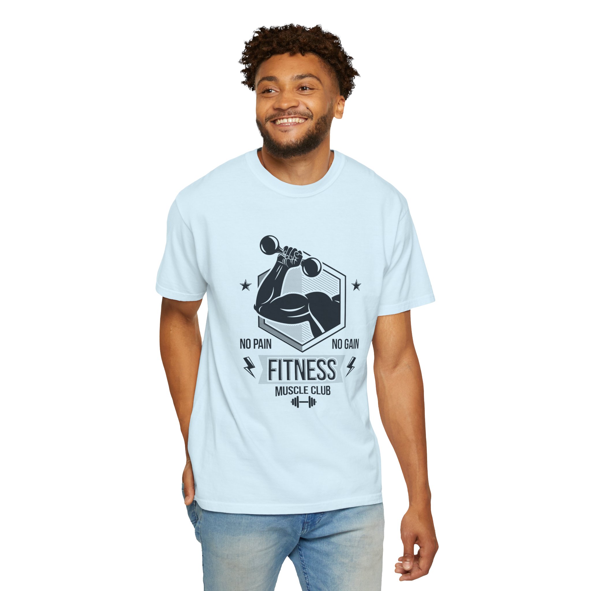 Fitness Muscle Club T‑Shirt — "No Pain No Gain" Gym Workout Tee. - Image 38