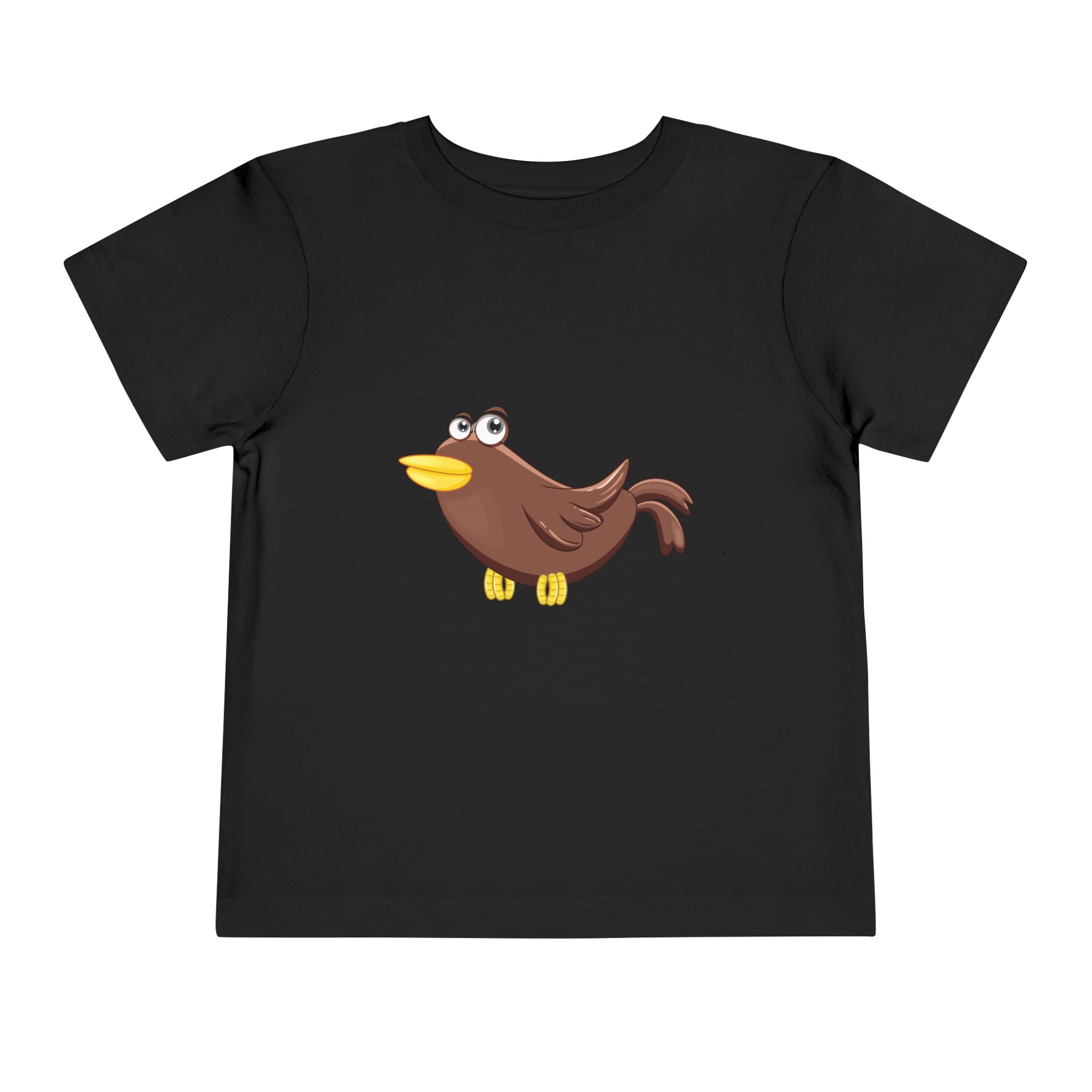 Cute Cartoon Brown Bird Toddler T-Shirt – Adorable Bird Graphic Tee for Kids, Boys & Girls. - Image 9