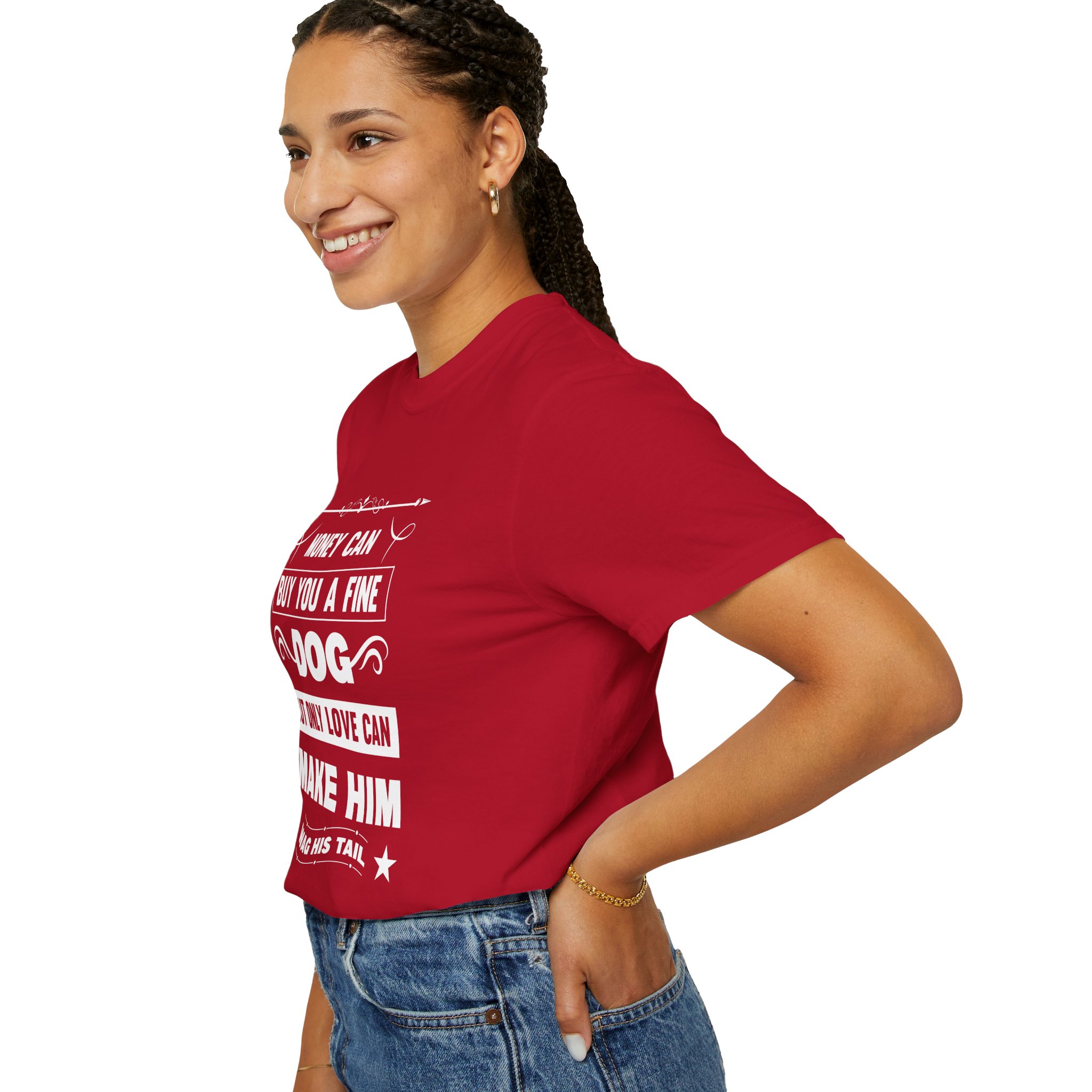 b2 - 4.6 - Money Can Buy You a Fine Dog But Only Love Can Make Him Wag His Tail T-Shirt – Heartfelt Dog Lover Graphic Tee for True Pet Love & Warm Vibes. - Image 53