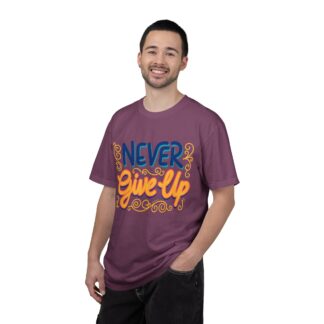 Inspirational quotes t shirt Motivational Wear - Never Give Up T-Shirt - Image 26