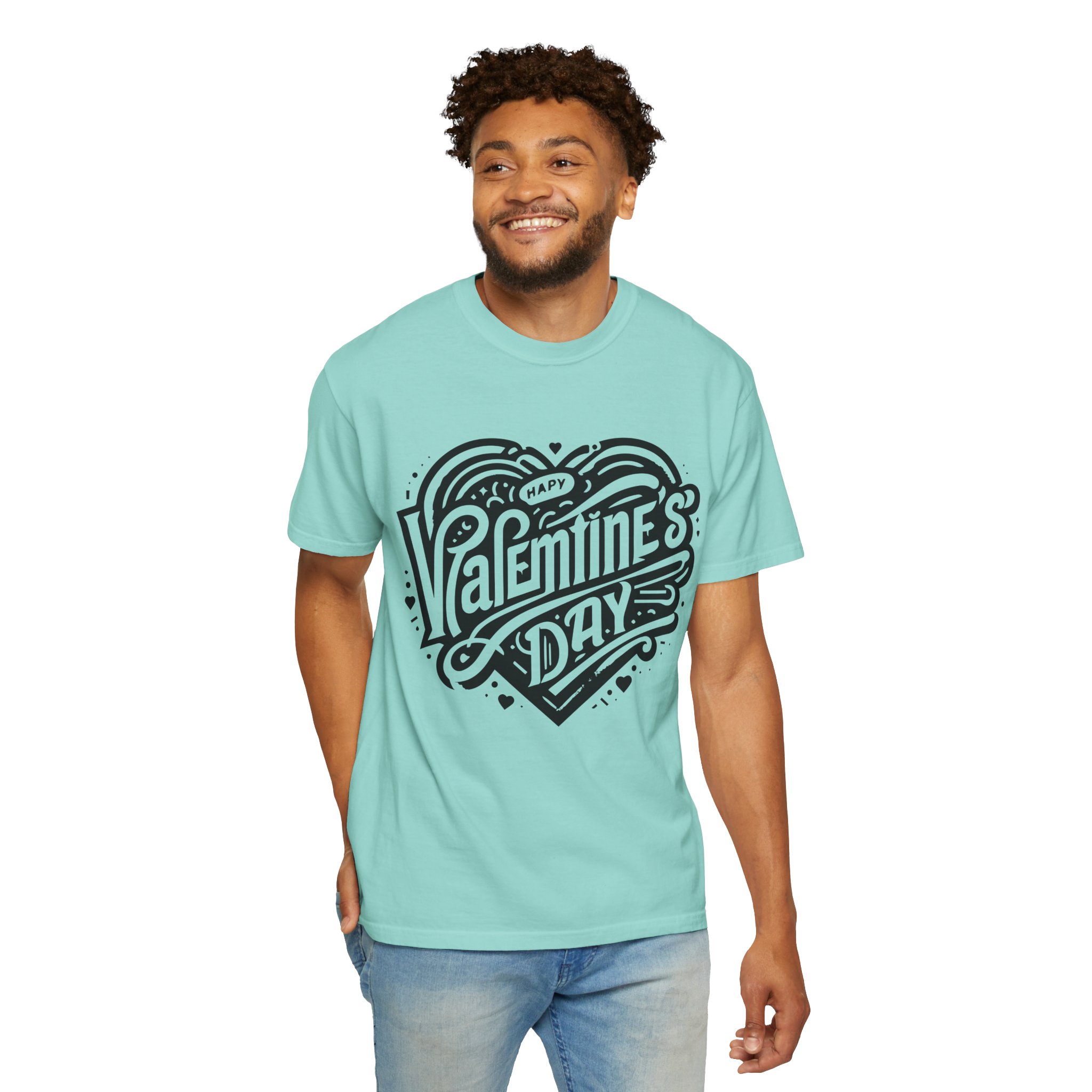 C - 8.12. - Valentine's Day Heart Graphic T-Shirt. - Image 6