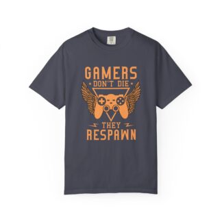Classic retro game shirt - Gamers Don’t Die They Respawn Unisex Tee - Image 33