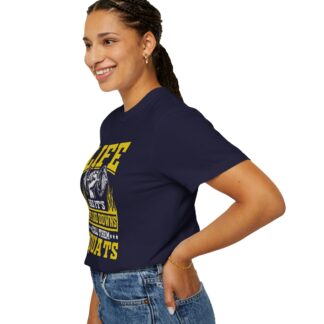 Life Has Its Ups and Downs I Call Them Squats T-Shirt – Funny Gym Graphic Tee for Fitness Humor & Leg Day Motivation. - Image 5