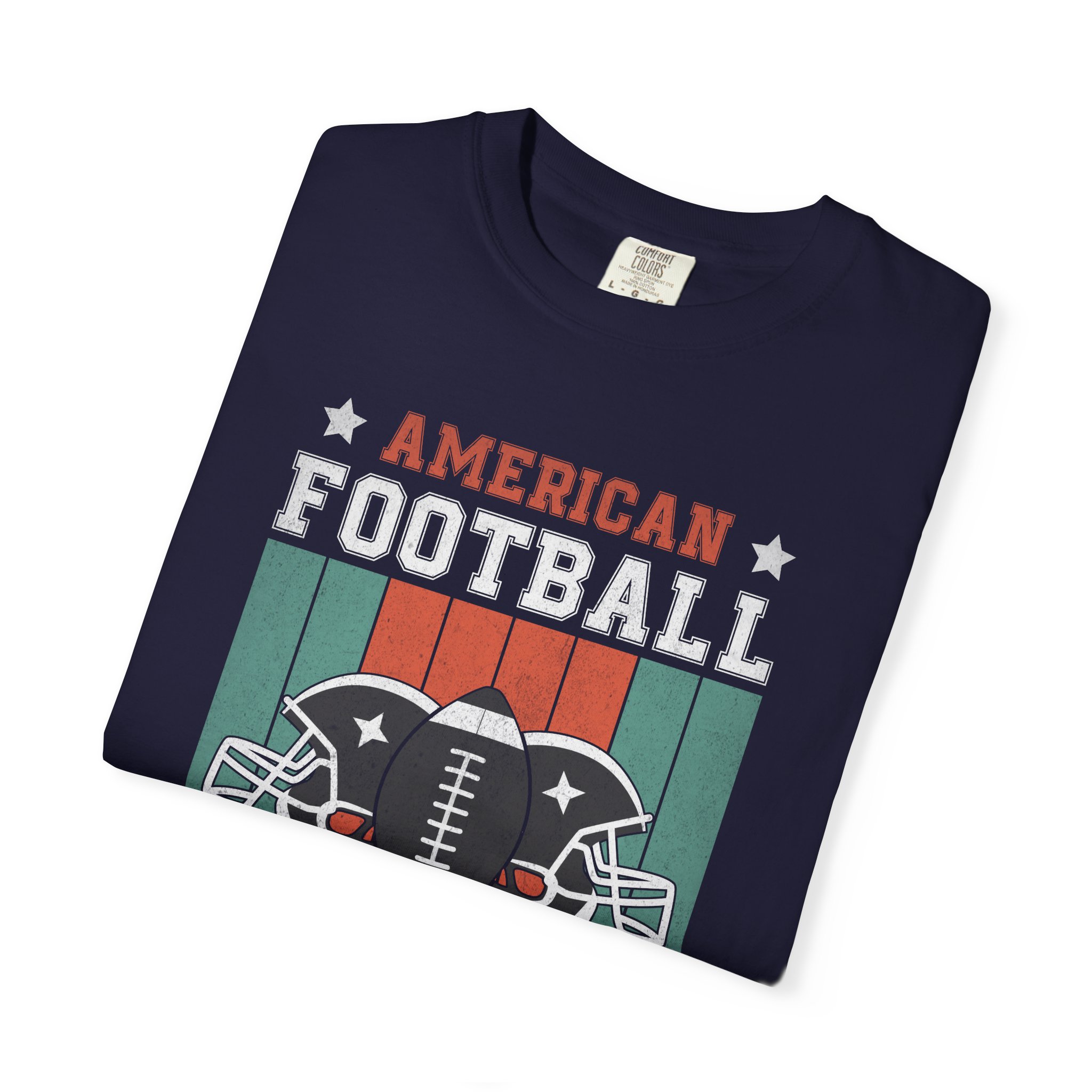 C - 16.16 - American Football College Team Unisex Garment-Dyed T-Shirt, Sports Fan Tee, Game Day Shirt, Gift for Football Lovers. - Image 7