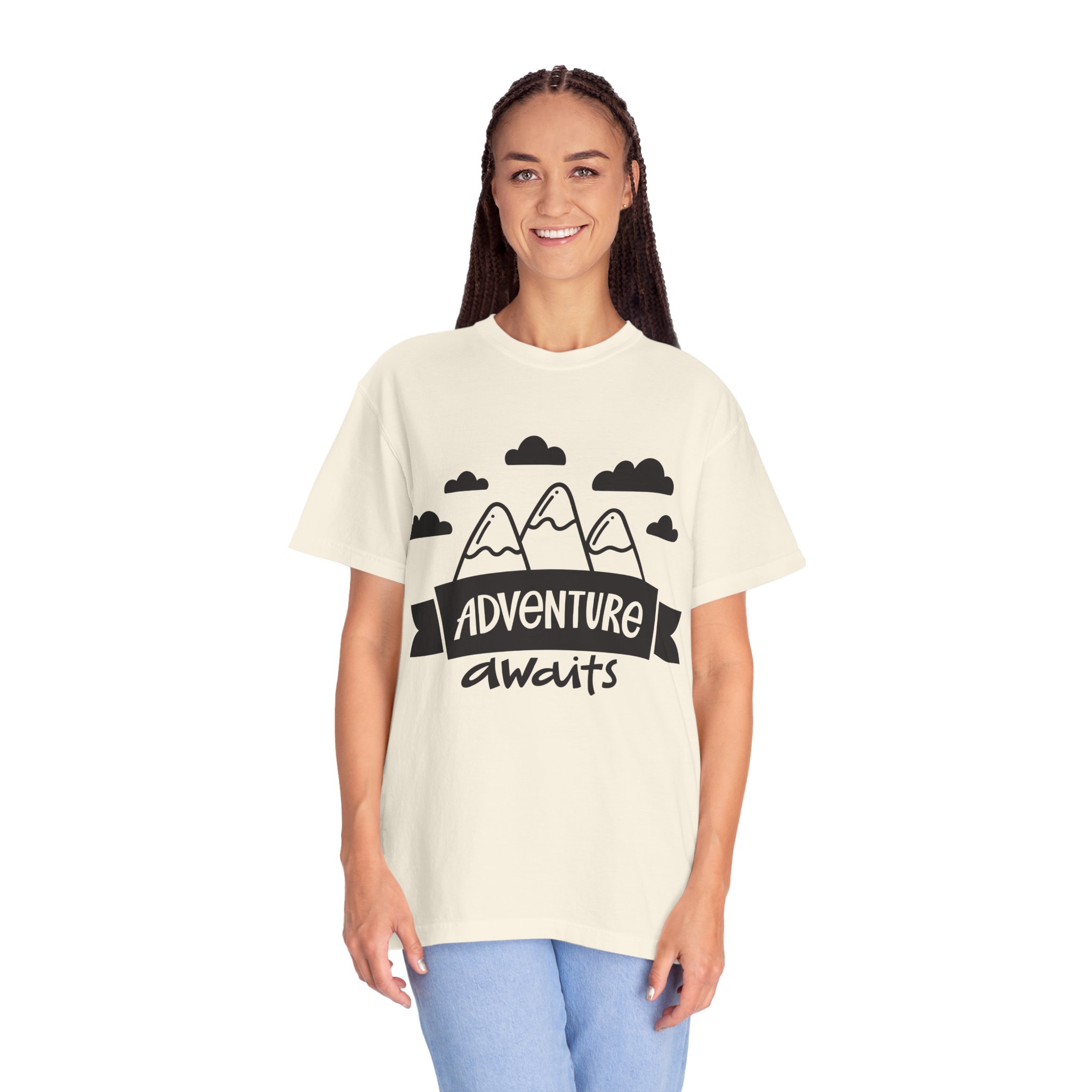 C - 14.4a - Adventure Awaits Unisex Garment-Dyed T-shirt | Nature Lover Tee, Outdoor Shirt, Travel Apparel, Gift for Explorers, Adventure Clothing. - Image 19