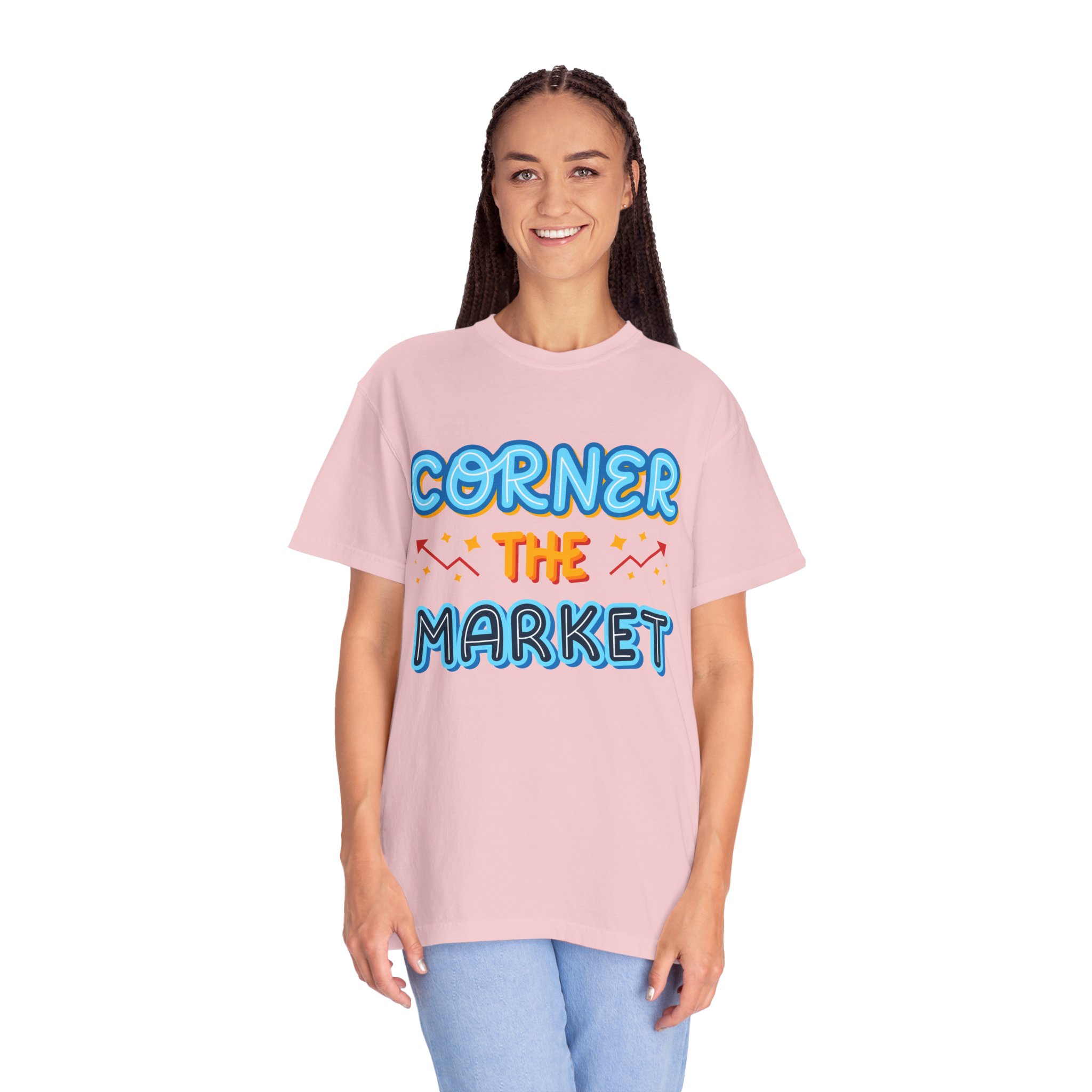 b2 - 2.8c - Corner the Market T-Shirt – Retro Neon Graphic Tee for Ambition, Hustle & Bold Business Vibes. - Image 43