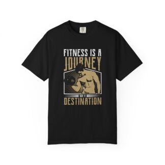 b2 - 6.2 - Fitness Is a Journey T-Shirt – Motivational Gym Graphic Tee for Progress, Discipline & Active Lifestyle.