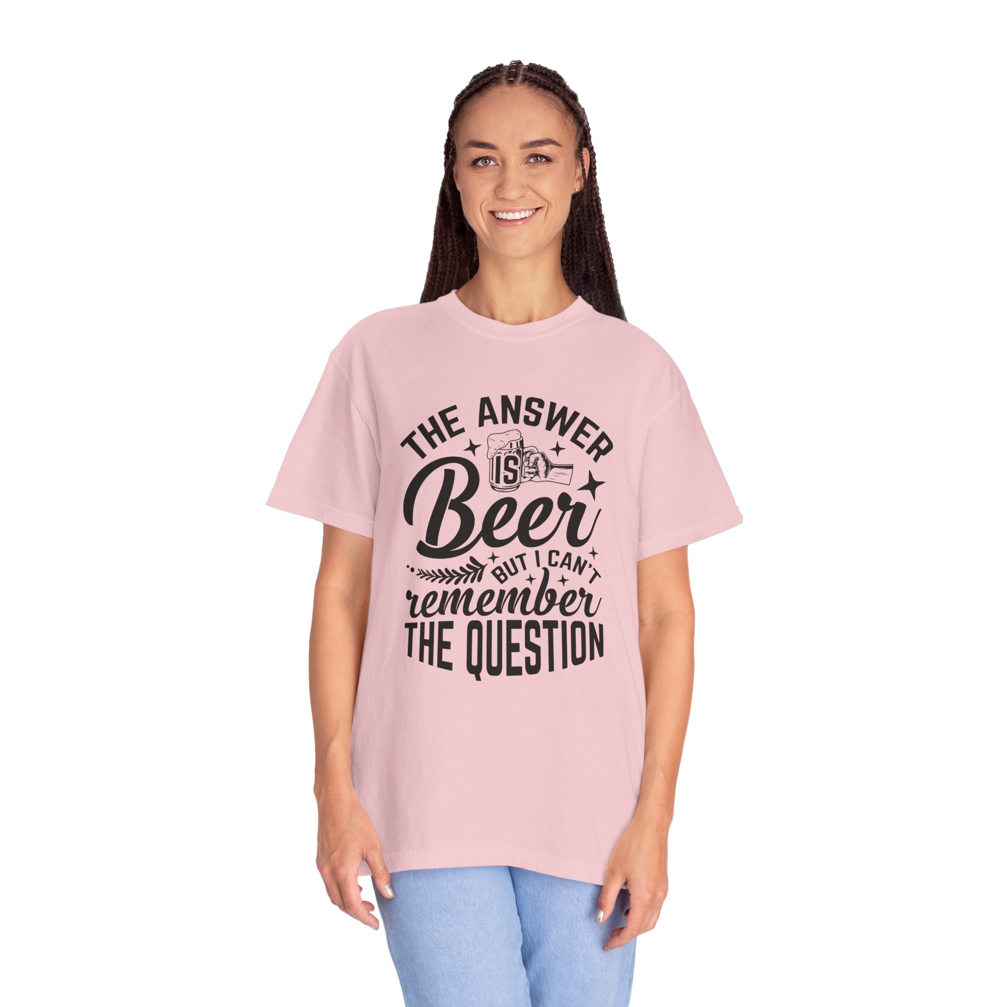 Funny Beer T-Shirt, The Answer is Beer Graphic Tee, Unisex Casual Wear, Gift for Beer Lovers, Birthday Present, Humor Clothing. - Image 51