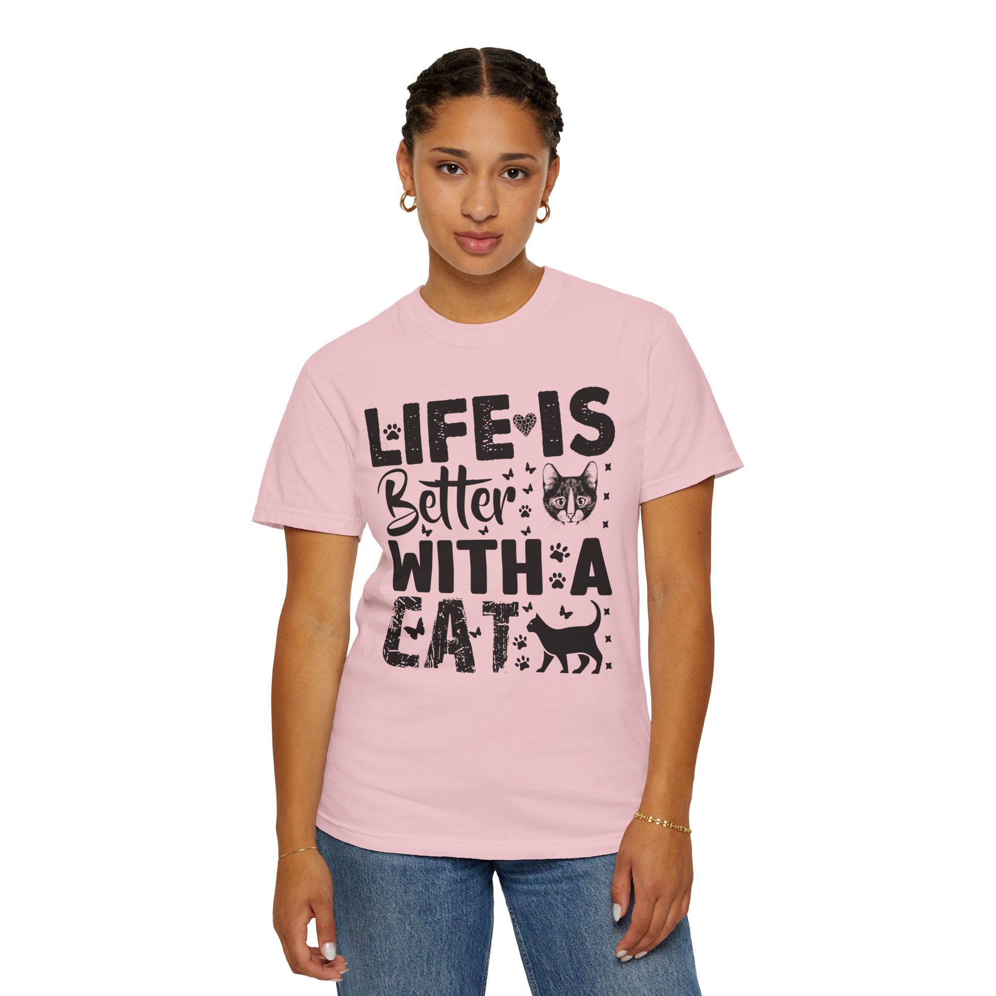 C - 5.18 - Life Is Better With A Cat lover T-Shirt. - Image 4