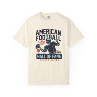 C - 16.12 - Vintage American Football T-Shirt, Casual Sports Tee, Unisex College Team Apparel, Gift for Football Fans, Hall of Fame Inspired Shirt.