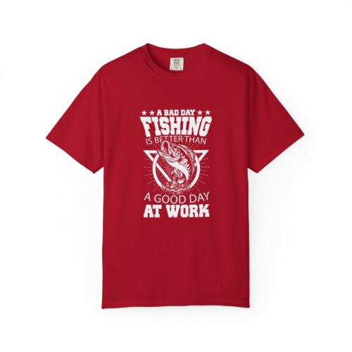 Fishing Enthusiast T-Shirt - Unisex Garment-Dyed Tee, Great for Father's Day, Birthday Gift, Outdoorsman Apparel, Fishing Lover Gift.