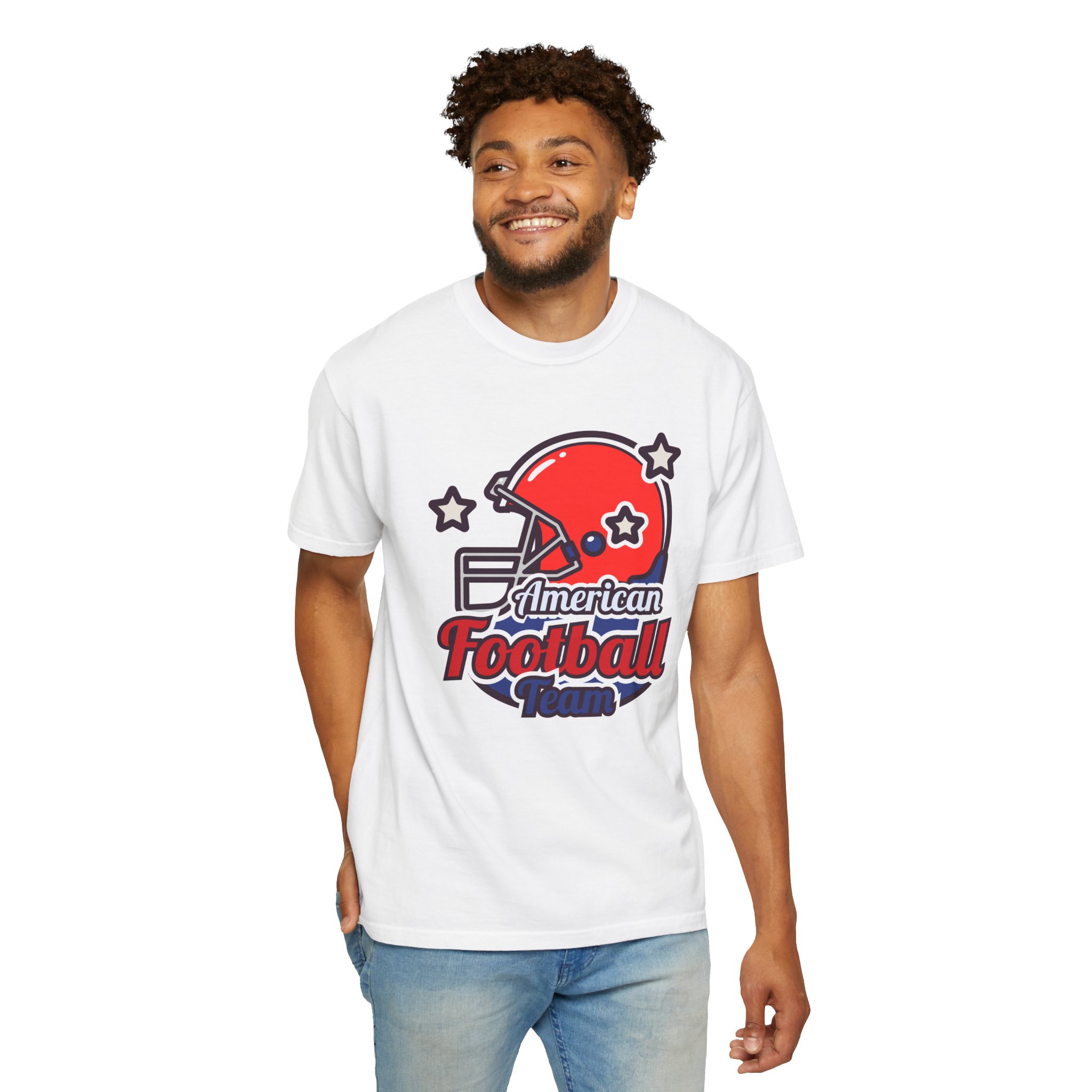 C - 16.13a - Authentic Football Team T-Shirt, Unisex Sports Tee, Garment Dyed Shirt, Game Day Apparel, Perfect for Football Fans, Casual Wear. - Image 14