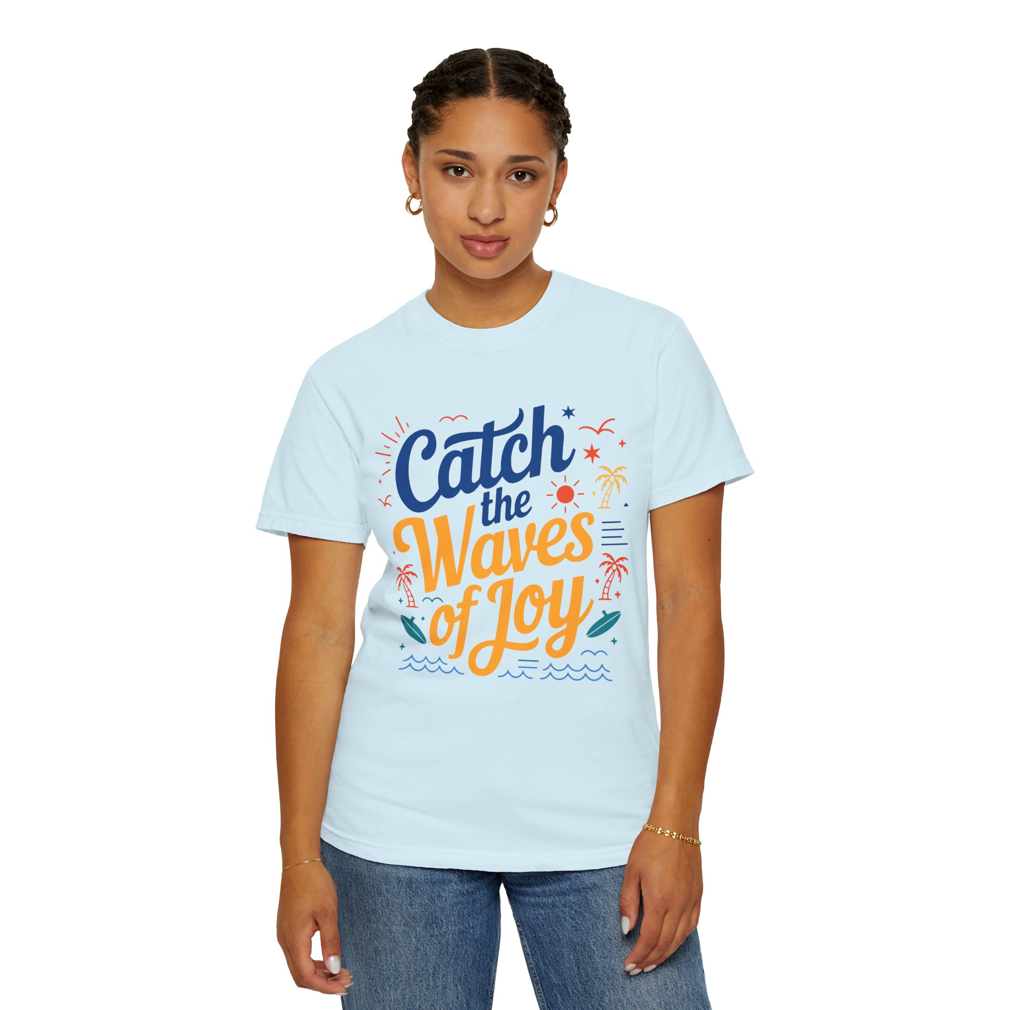 Catch the Waves of Joy T-Shirt, Beachwear, Summer Apparel, Unisex Fashion, Vacation Shirt, Gift for Surfers. - Image 12
