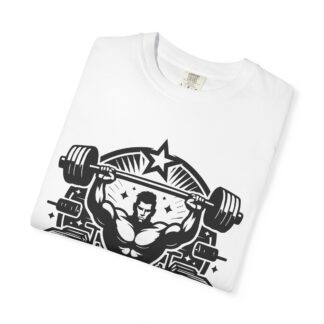 Gym Weightlifting T-Shirt – Retro Barbell Strength Graphic Tee for Powerlifting, Training & Classic Fitness Style. - Image 15