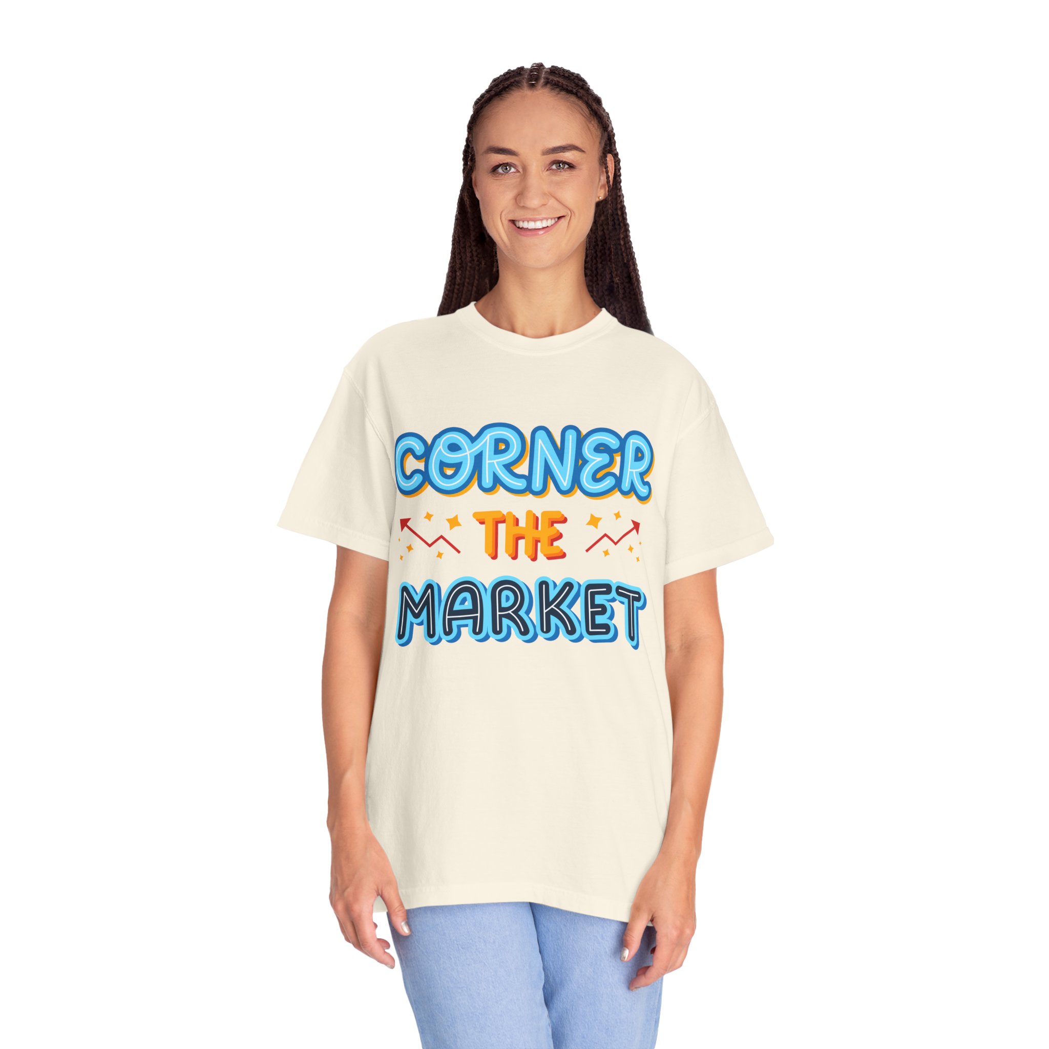 b2 - 2.8c - Corner the Market T-Shirt – Retro Neon Graphic Tee for Ambition, Hustle & Bold Business Vibes. - Image 19