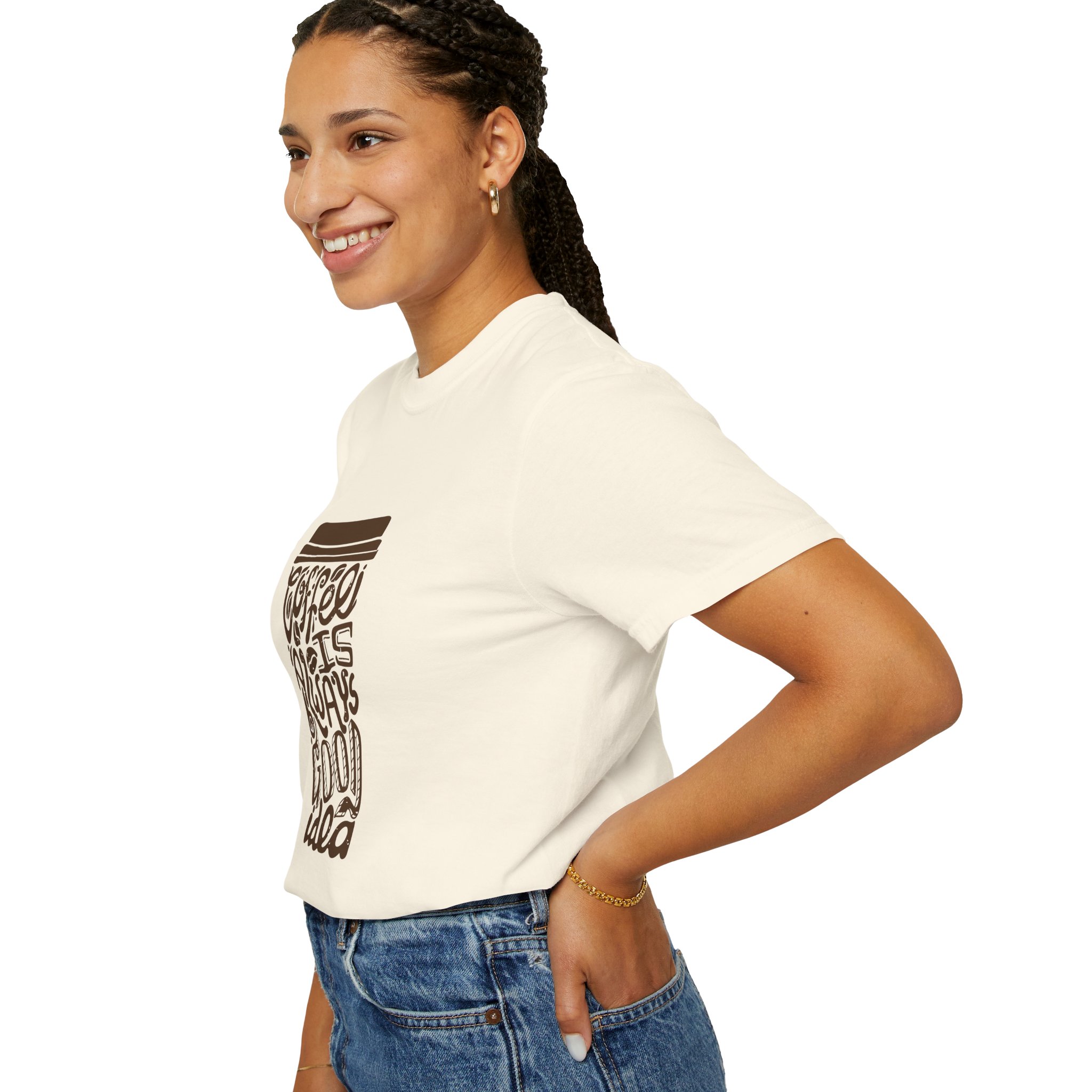 Coffee Lovers Unisex T-shirt - Soft Garment-Dyed Tee, Perfect for Everyday Wear, Coffee-Themed Gift, Unique Graphic Tee. - Image 21