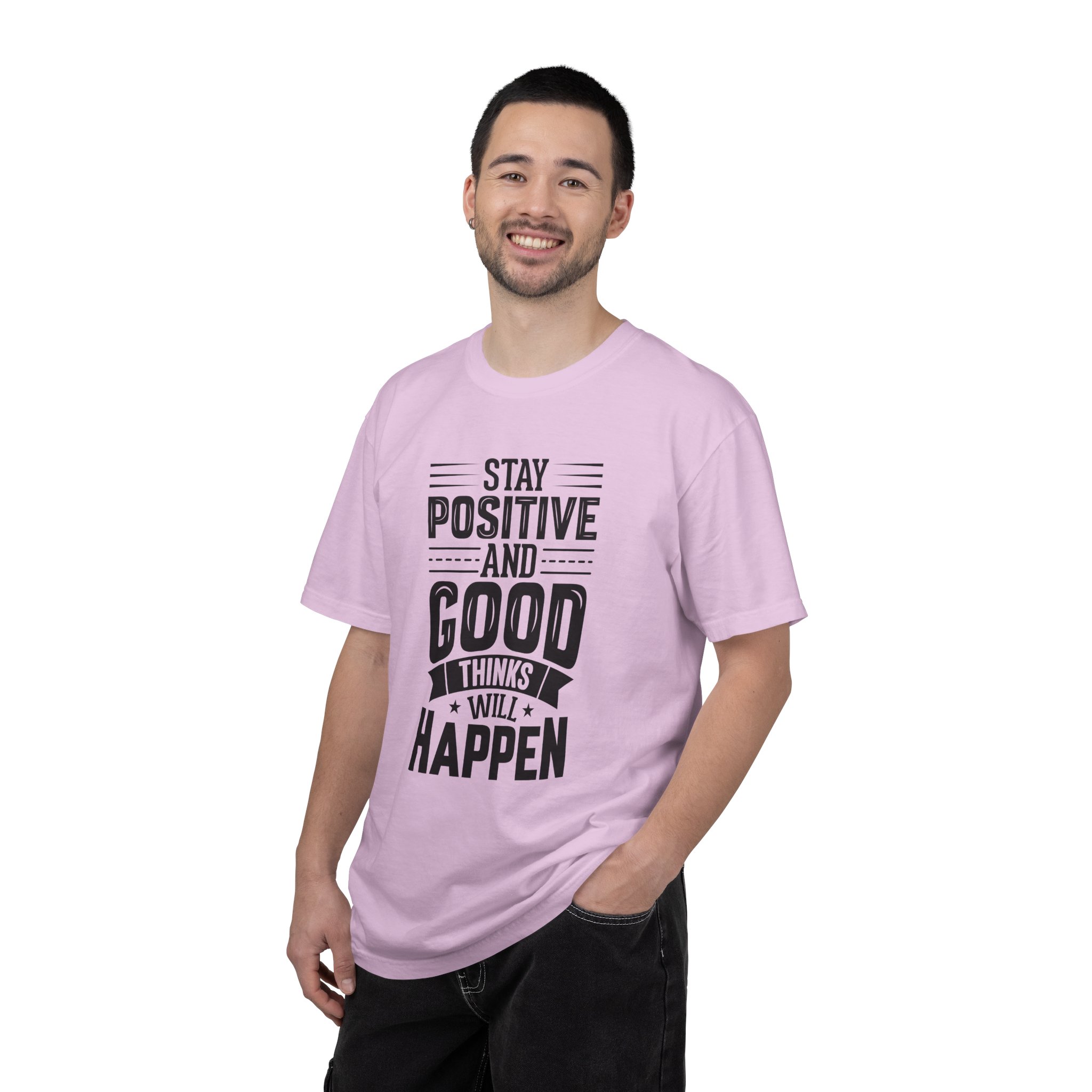 Stay Positive and Good Things Will Happen T-Shirt – Inspirational Motivational Quote Graphic Tee for Positive Mindset & Self Motivation. - Image 42