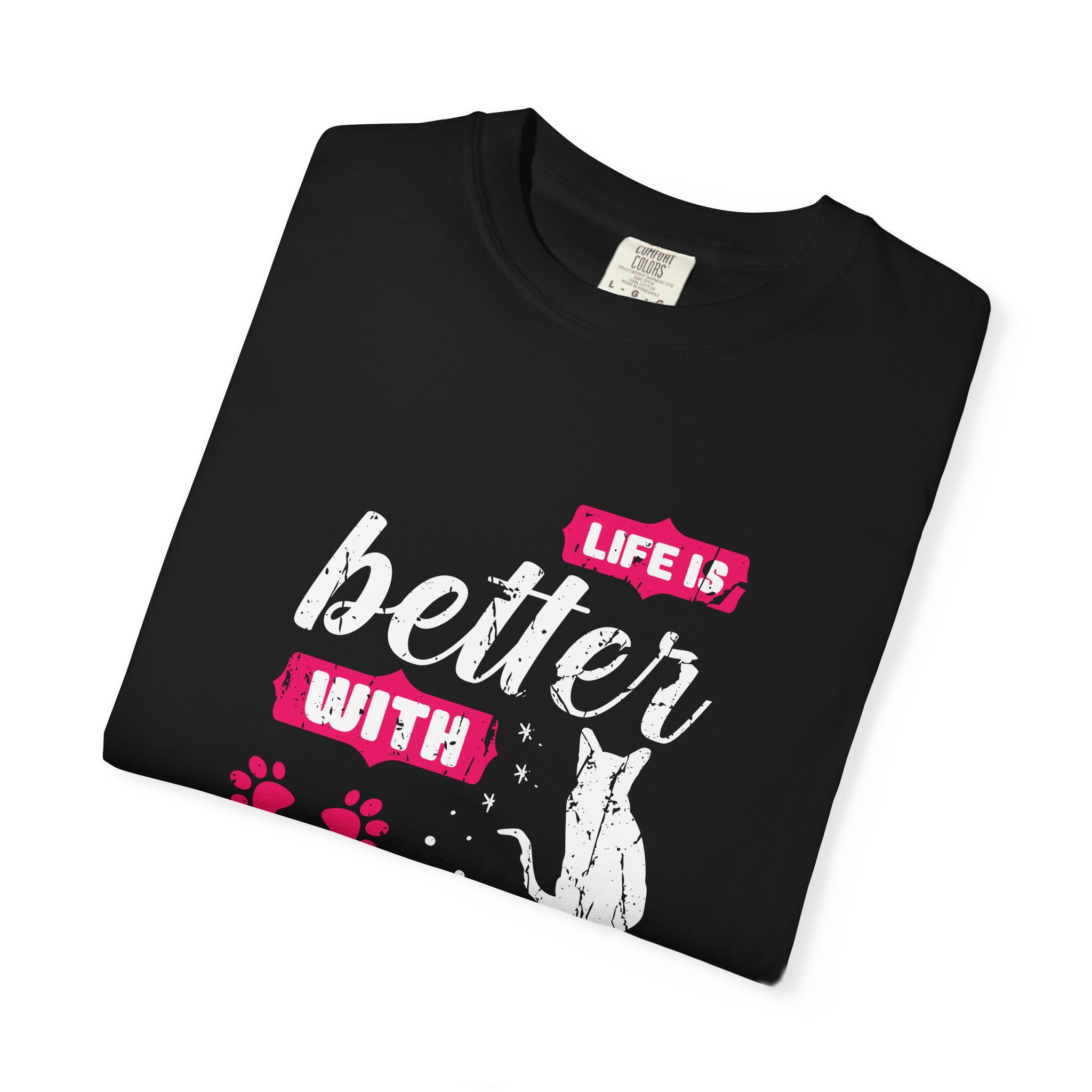 b2 - 5.17 - Life Is Better with Cat T-Shirt – Funny Cat Lover Graphic Tee for Cozy Vibes & Everyday Happiness. - Image 31
