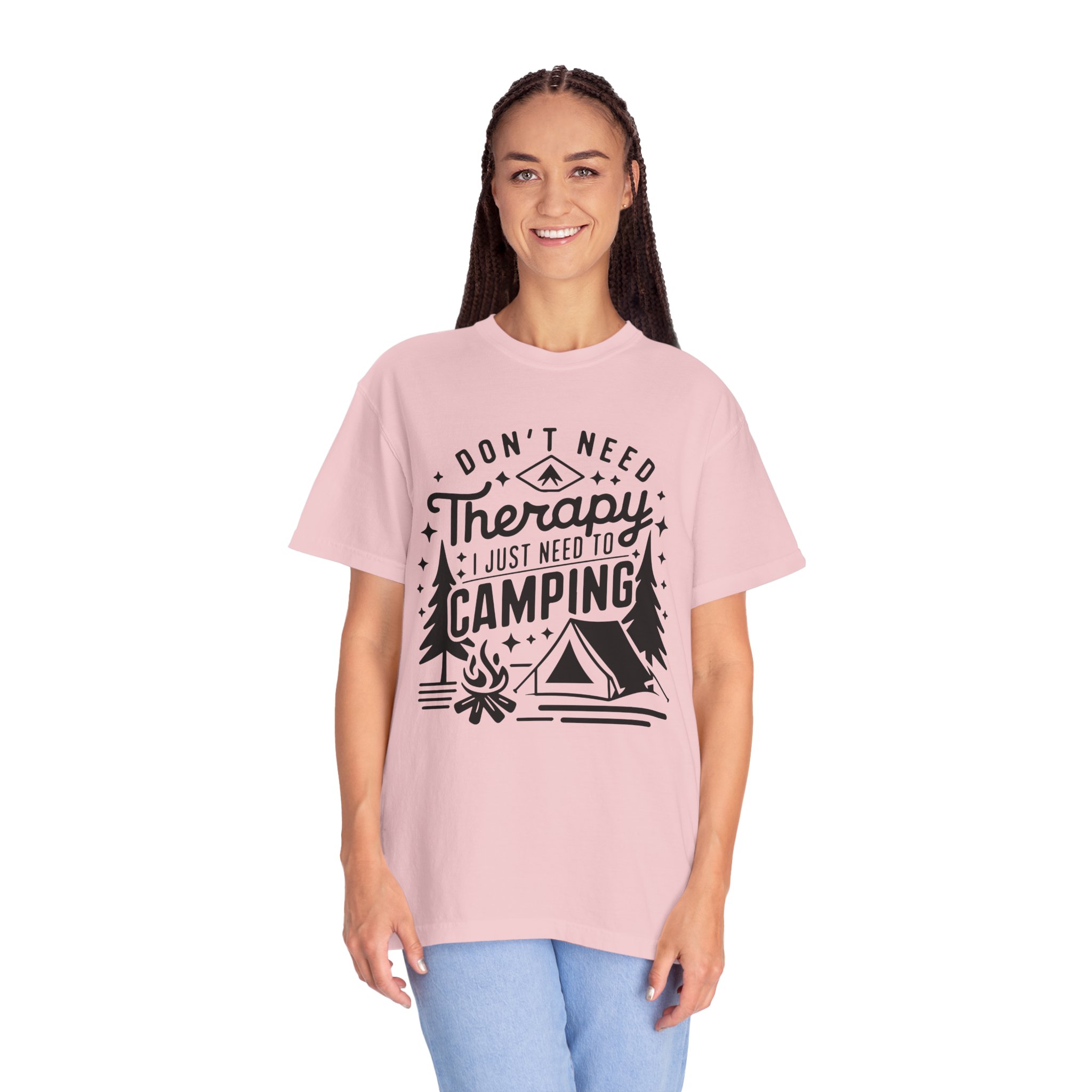 Camping Therapy T-Shirt | Unisex Garment-Dyed Tee for Outdoor Lovers, Perfect Gift for Campers, Nature Lovers, and Adventure Seekers. - Image 51