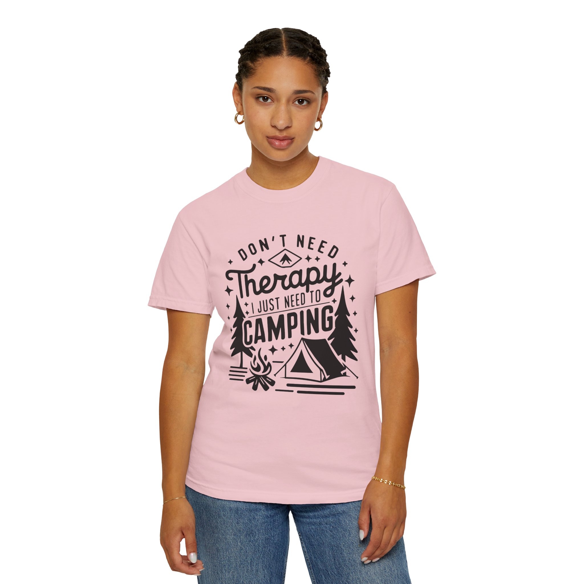 Camping Therapy T-Shirt | Unisex Garment-Dyed Tee for Outdoor Lovers, Perfect Gift for Campers, Nature Lovers, and Adventure Seekers. - Image 52