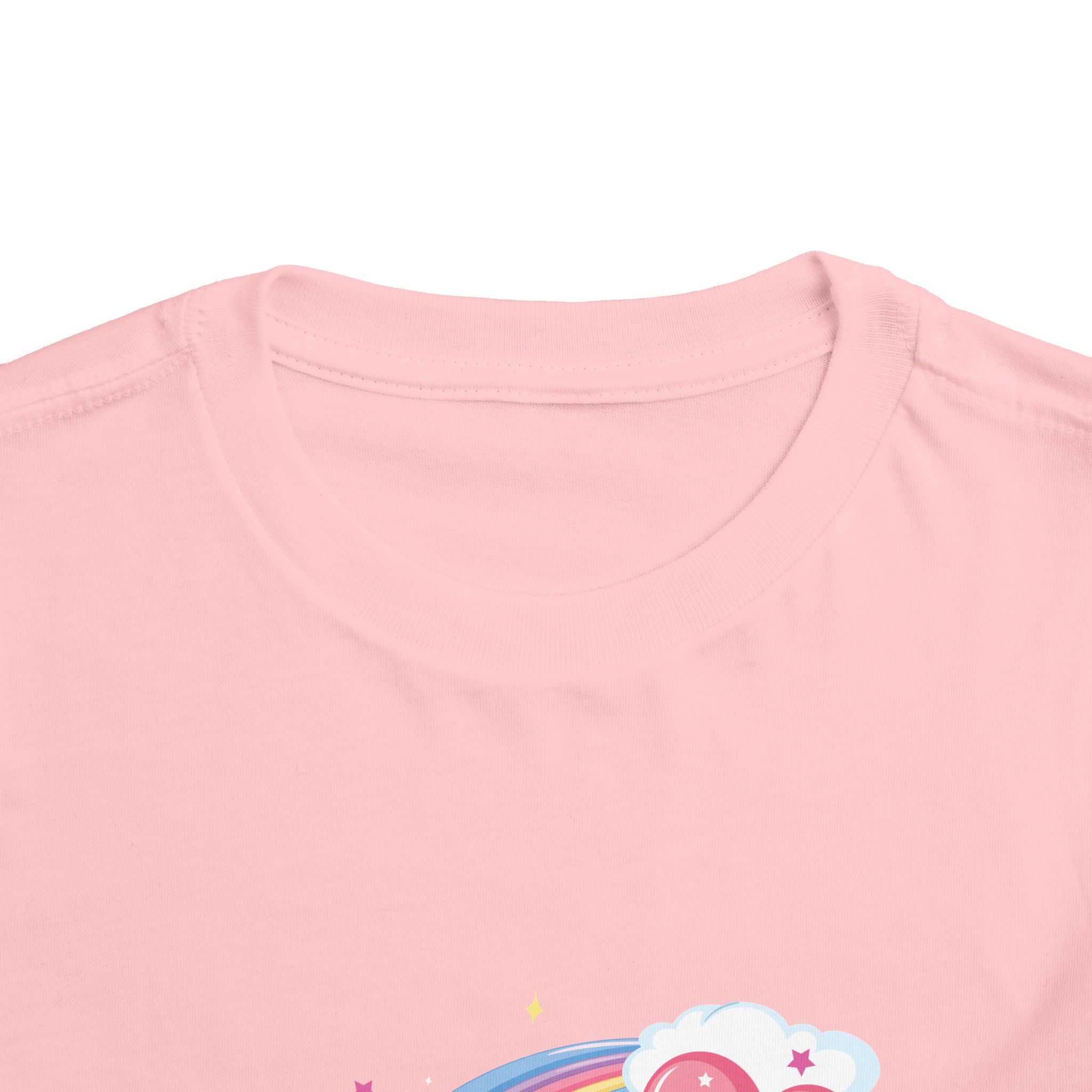 Cute Pink Bunny Rainbow Toddler T-Shirt – Adorable Rainbow Graphic Tee for Kids, Boys & Girls. - Image 24