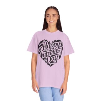 Happy Valentine’s Day Script Heart T-Shirt – Romantic Love Graphic Tee for Couples, Gift Giving & Festive Celebration. - Image 43