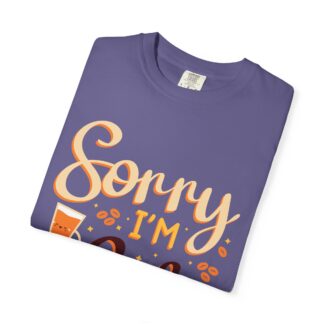 Funny coffee Tshirts for Coffee Lovers - Sorry I’m Latte Unisex Tee - Image 31