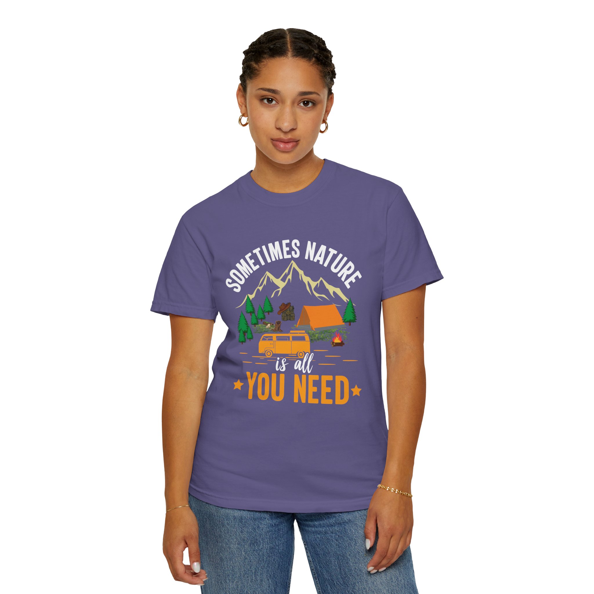 Adventure Awaits Unisex T-Shirt - Perfect for Camping, Nature Lovers, Outdoor Enthusiasts, Summer Festivals, Unique Gift Idea. - Image 44
