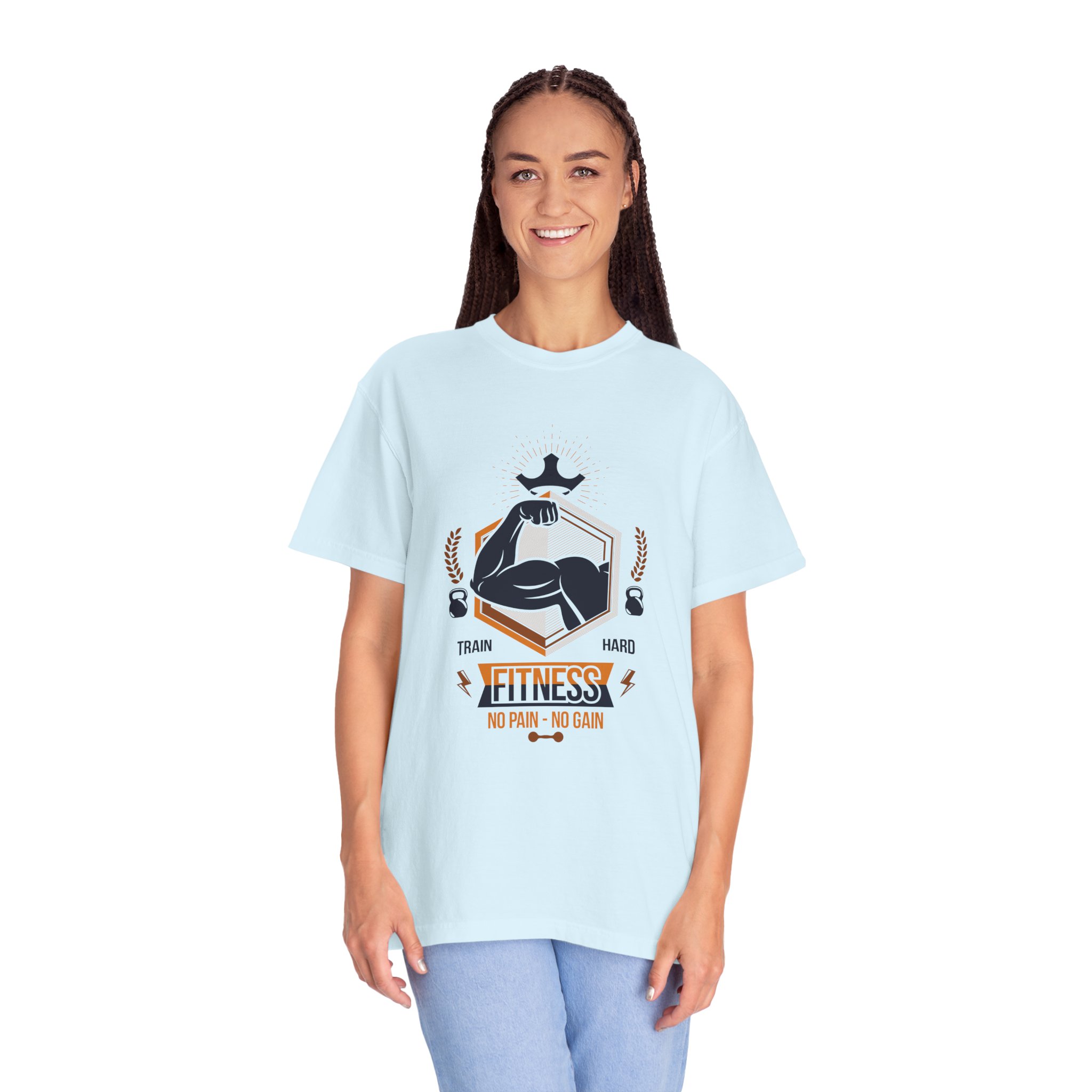 Fitness Gym T-Shirt — "Train Hard, No Pain No Gain" Workout Tee. - Image 35