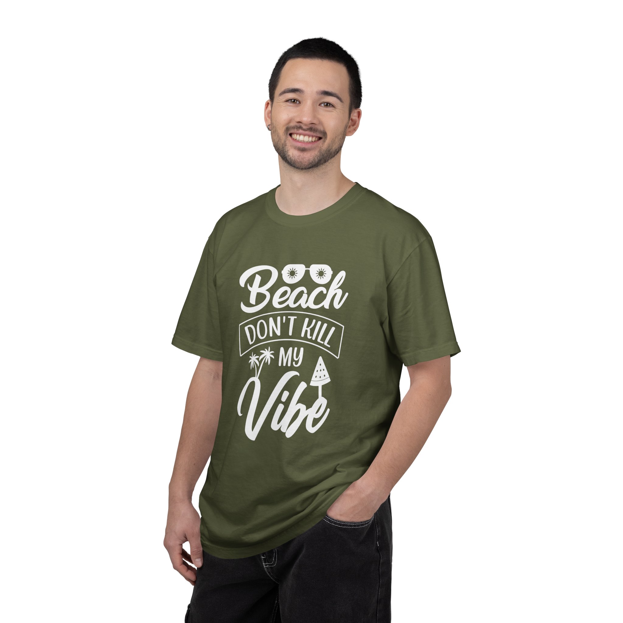 C - 13.10 - Beach Vibe Garment-Dyed T-Shirt | Summer Tee, Vacation Wear, Casual Style, Ocean Lover Gift, Beach Party Apparel. - Image 18