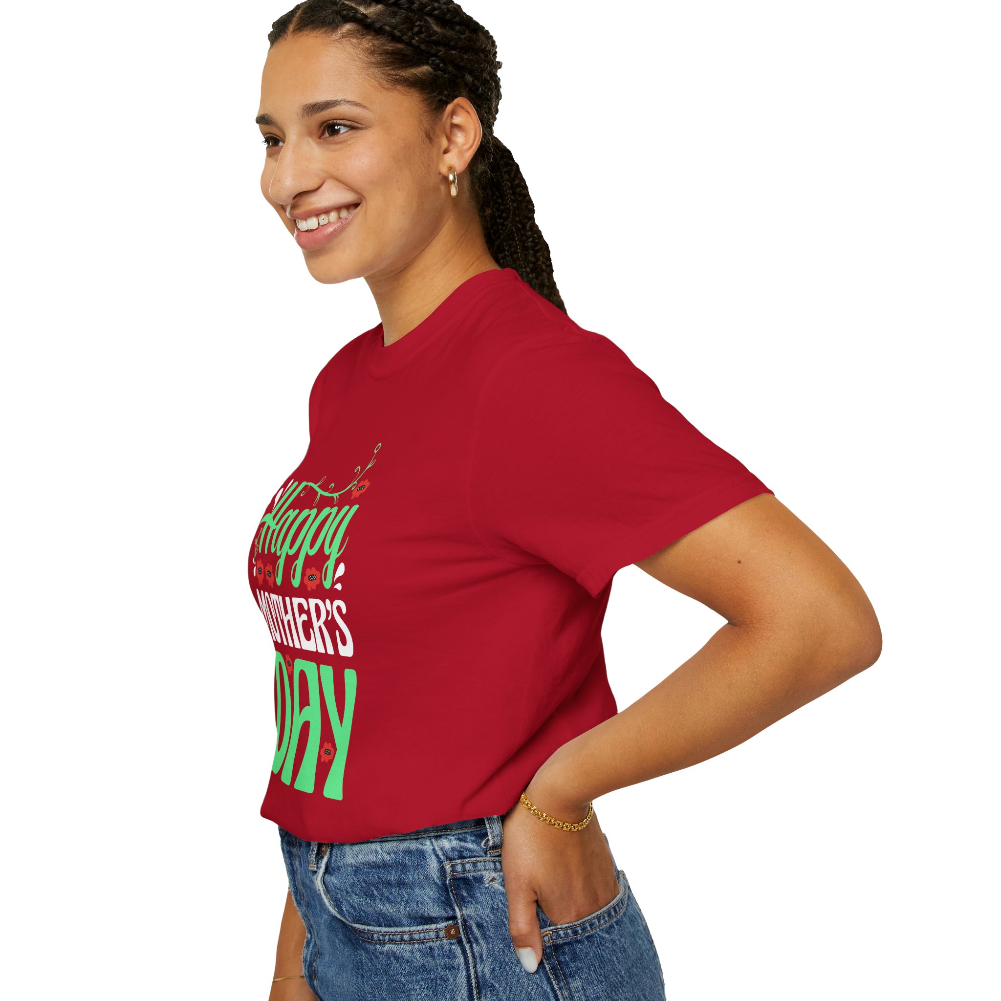 Happy Mother’s Day Festive Floral T-Shirt – Cute Love Graphic Tee for Moms, Perfect Gift Giving & Celebration Wear. - Image 53