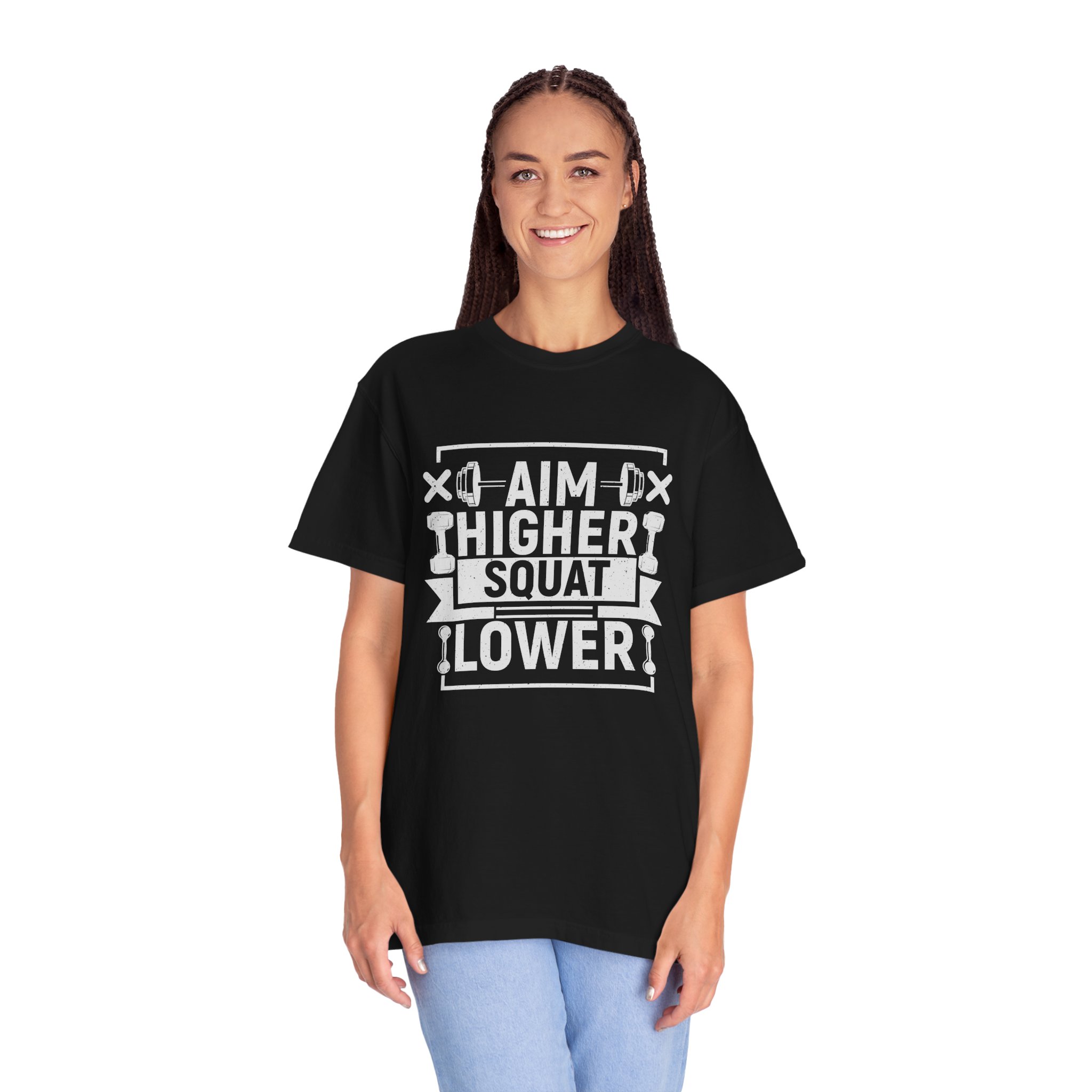 Fitness Motivational T-Shirt, Gym Tee for Active Lifestyle, Workout Apparel, Gift for Fitness Enthusiasts, Exercise Outfit, Squat Humor Tee. - Image 3