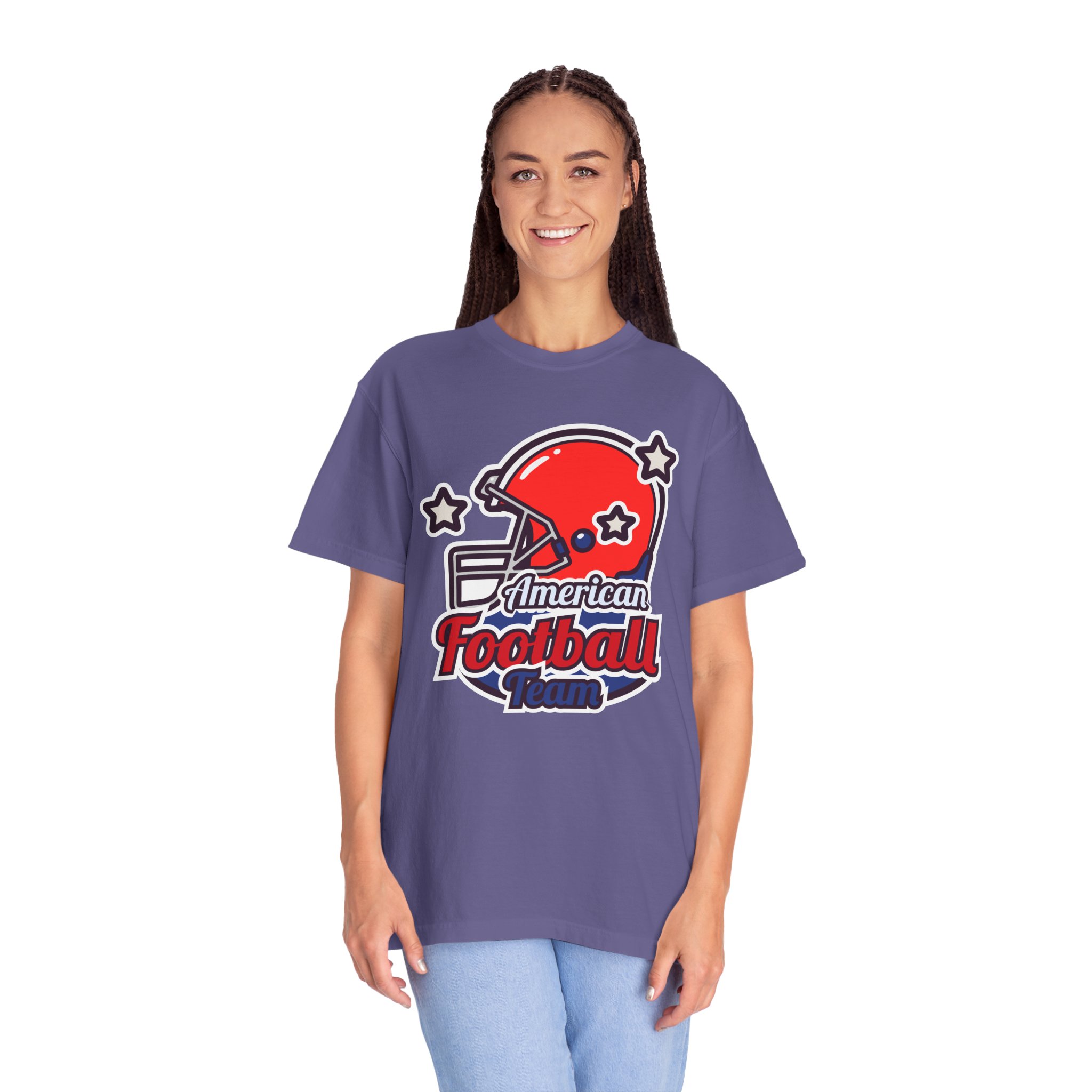 C - 16.13a - Authentic Football Team T-Shirt, Unisex Sports Tee, Garment Dyed Shirt, Game Day Apparel, Perfect for Football Fans, Casual Wear. - Image 35