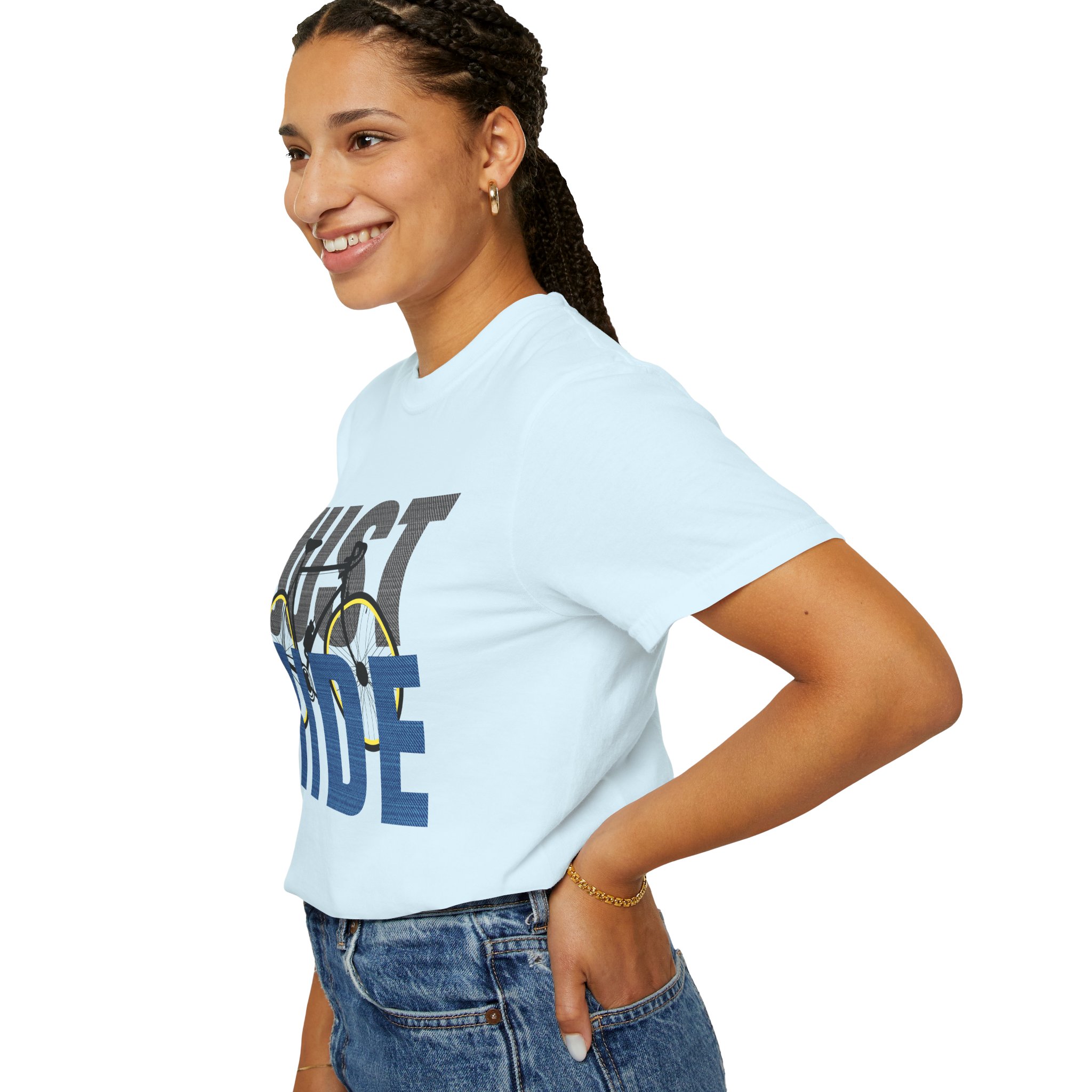 Unisex Cycling T-shirt, Just Ride Graphic Tee, Sporty Casual Wear, Cycling Gift, Active Lifestyle Apparel, Bike Lover Shirt. - Image 45