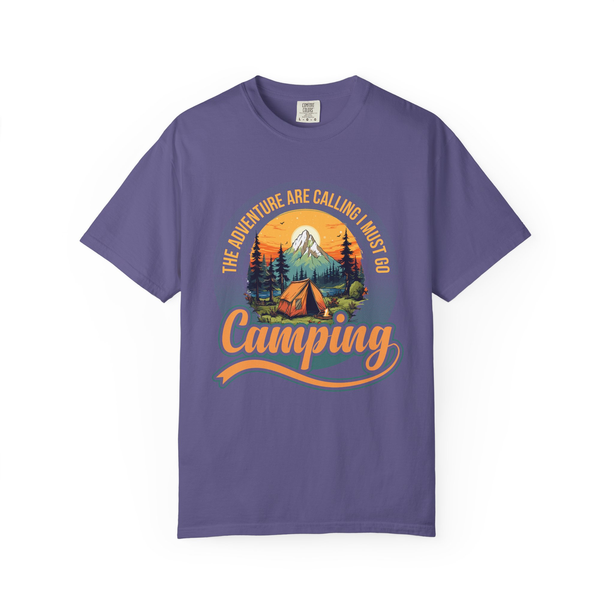 Adventure Camping T-Shirt, Unisex Garment-Dyed Tee, Camping Lovers Gift, Outdoor Adventure Shirt, Nature Graphic Tee. - Image 17