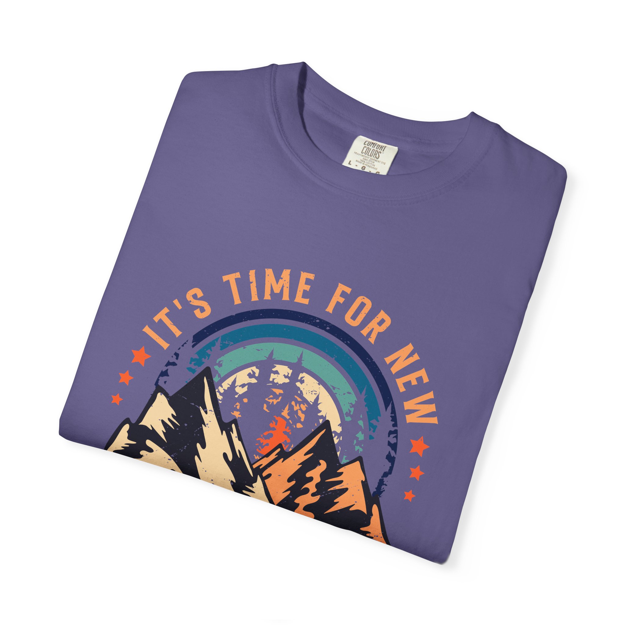 Adventure Awaits Unisex Garment-Dyed T-shirt, Perfect for Outdoor Lovers, Casual Wear, Vacation, Gifts for Adventurers. - Image 39