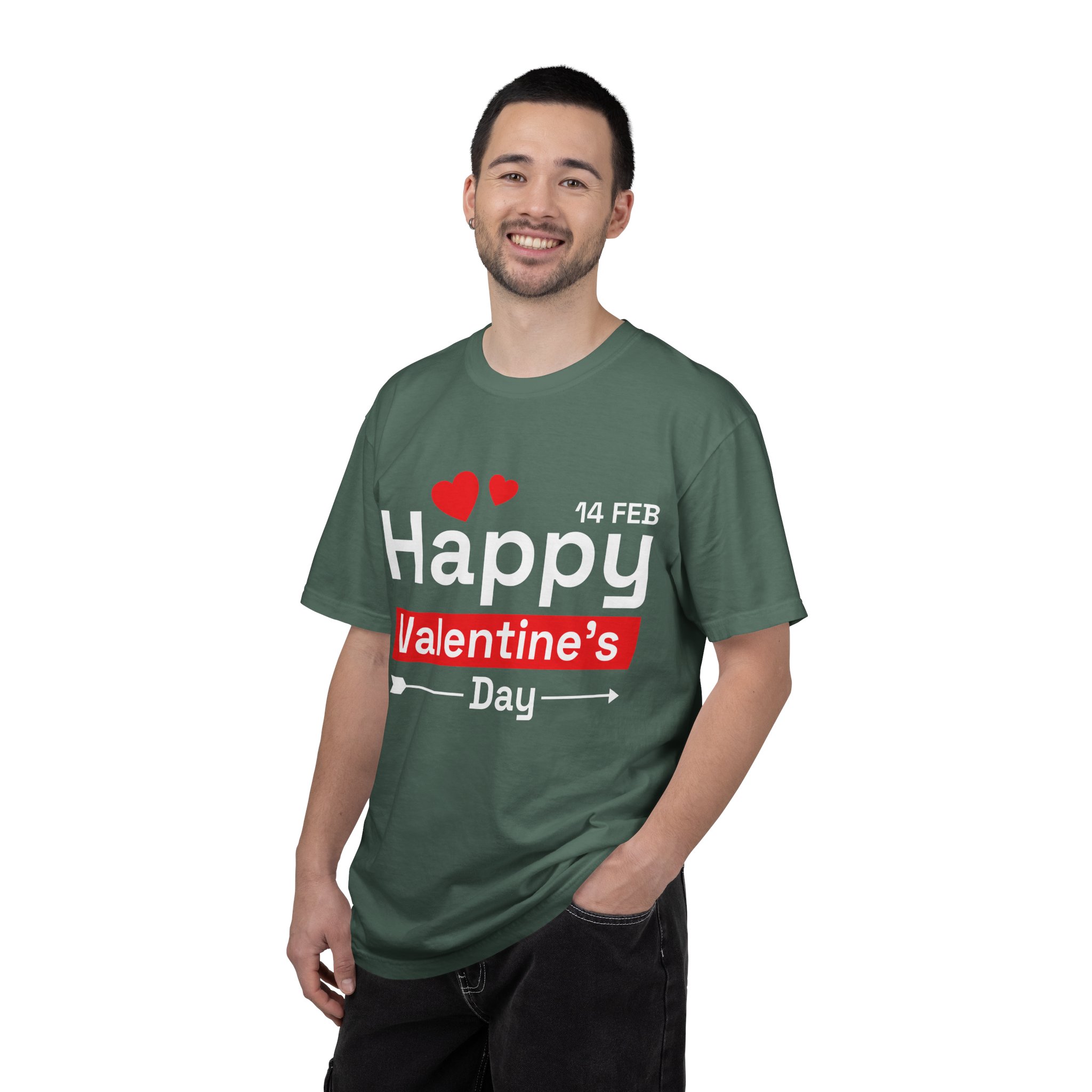 b2 - 8.6d - Happy Valentine’s Day T-Shirt – Classic Graphic Tee for Love, Romance & Festive Style. - Image 2