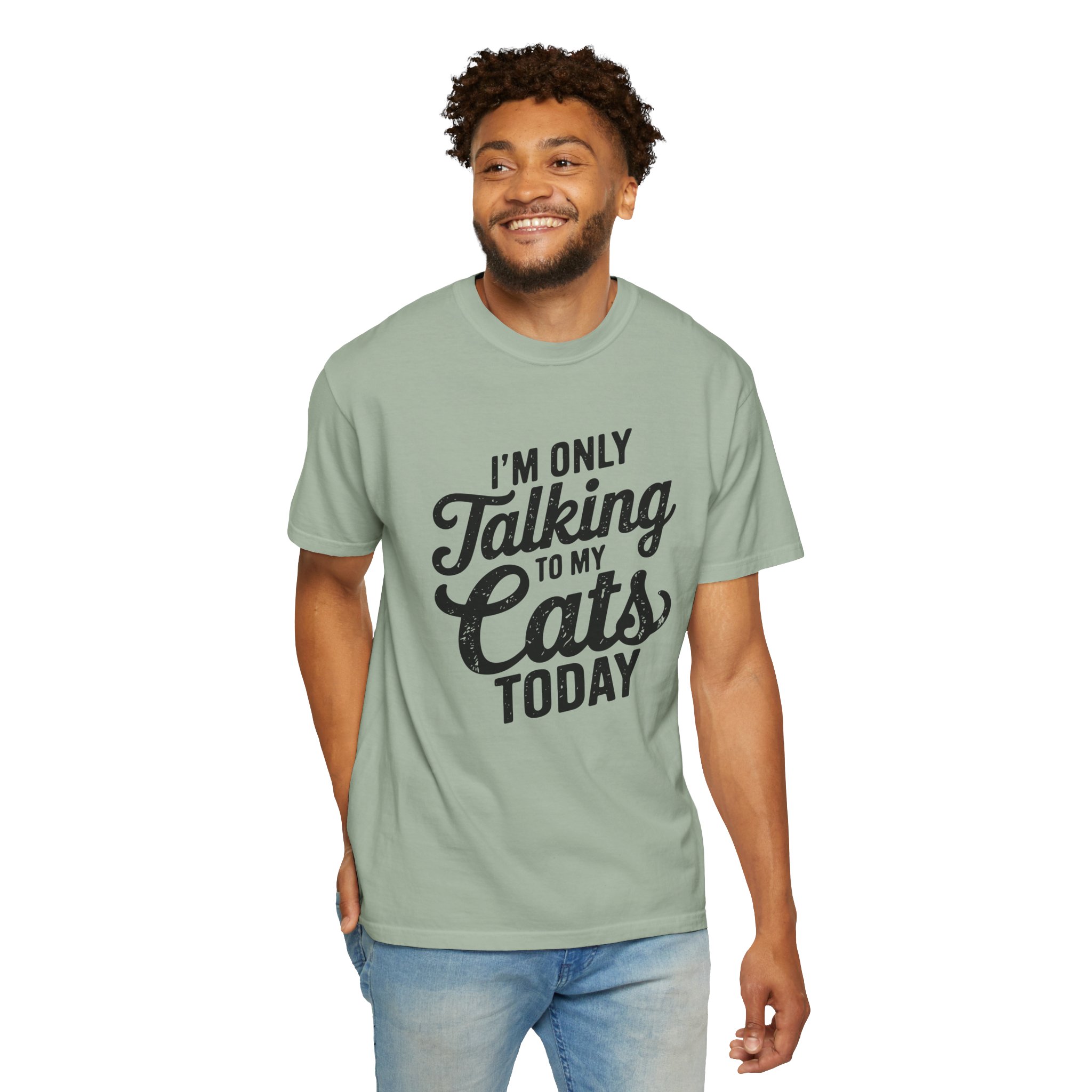 b2 - 5.9 - I’m Only Talking to My Cats Today T-Shirt – Funny Cat Lover Graphic Tee for Introvert Humor & Cozy Pet Lover Vibes. - Image 22
