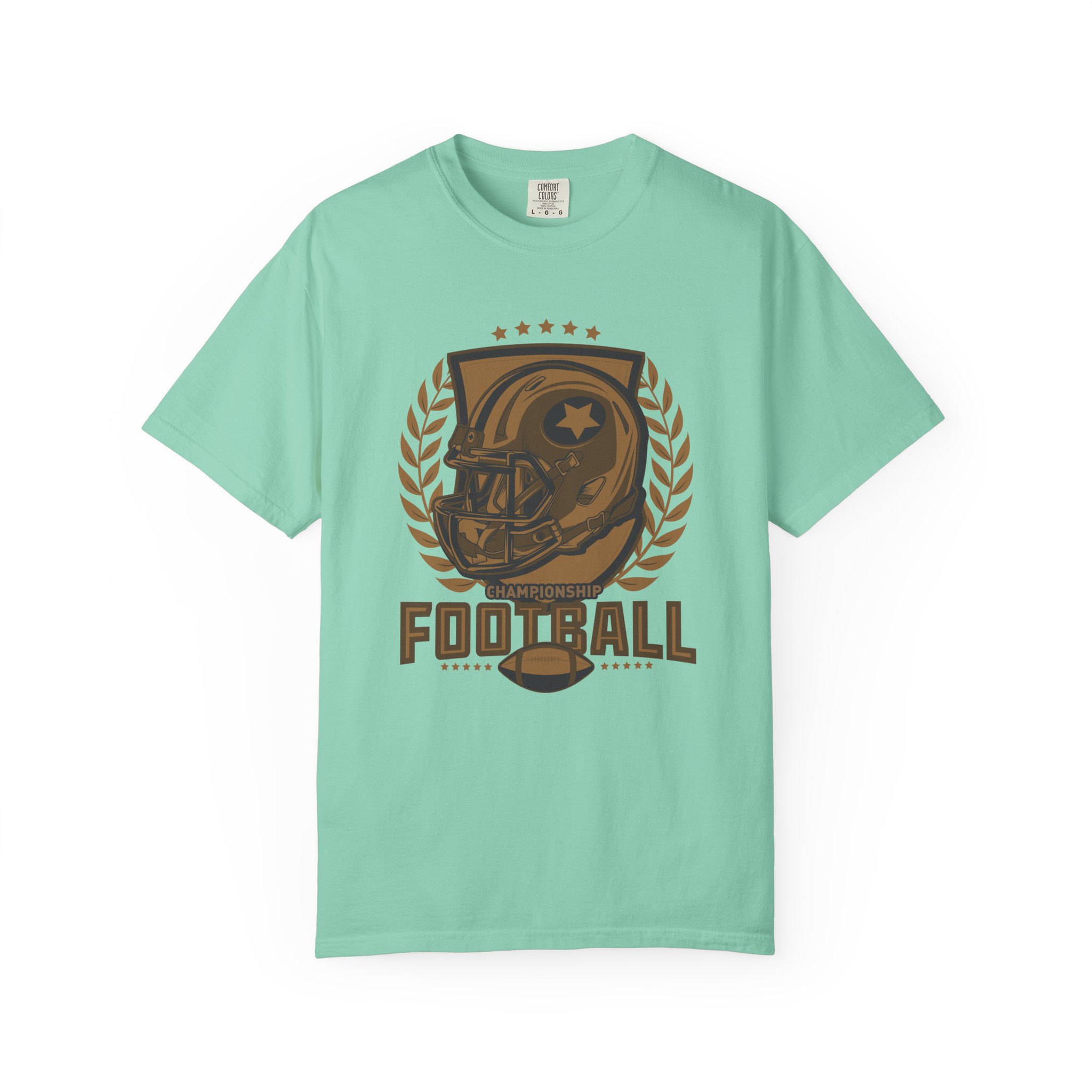 C - 16.14 - Football Unisex Garment-Dyed T-shirt | Casual Sports Apparel, Gift for Fans, Game Day Wear, Comfortable Everyday Style. - Image 17
