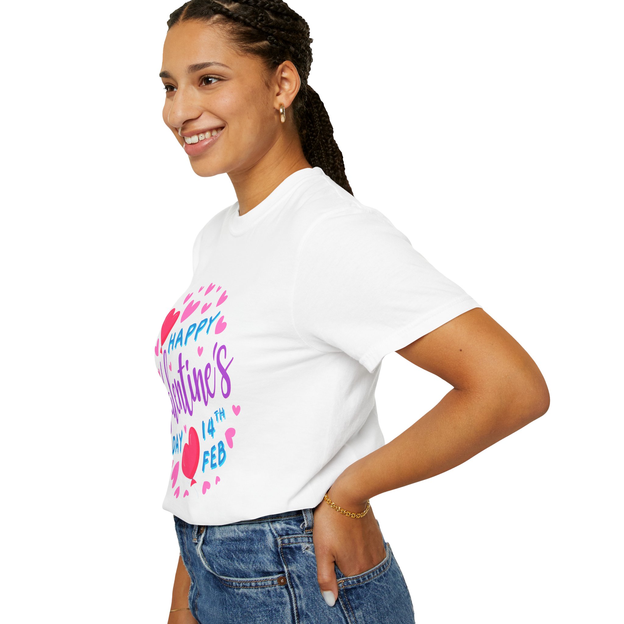 b2 - 8.1 - Happy Valentine’s Day 14th Feb T-Shirt – Cute Heart Graphic Tee for Love, Romance & Festive Celebration. - Image 5