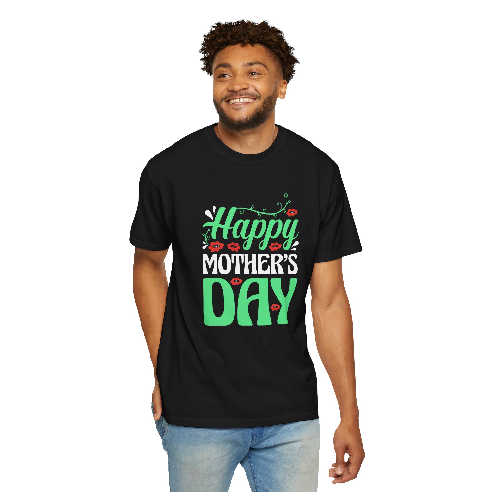 Happy Mother’s Day Festive Floral T-Shirt – Cute Love Graphic Tee for Moms, Perfect Gift Giving & Celebration Wear. - Image 30