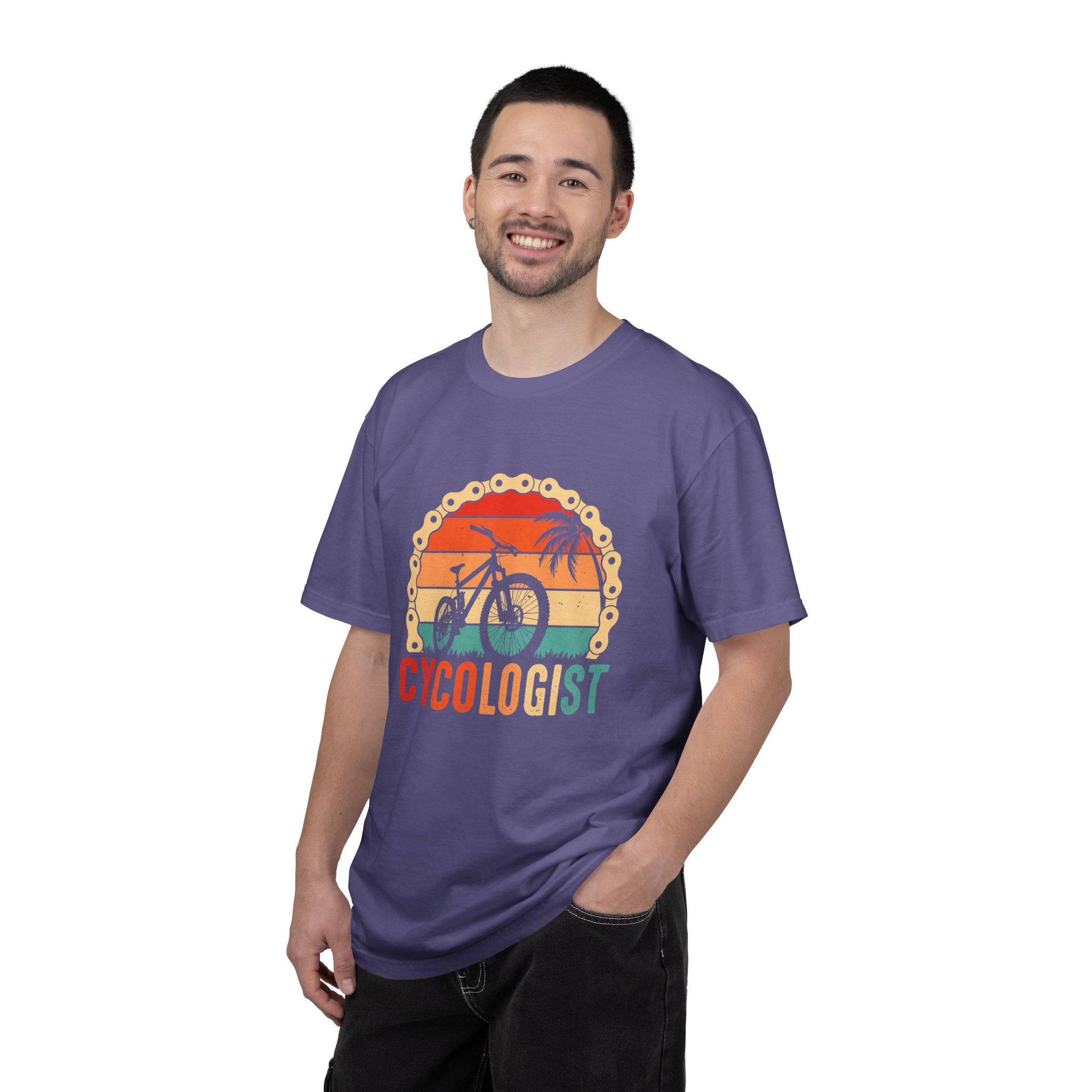 Cyclologist Garment-Dyed T-Shirt, Perfect Gift for Cyclists, Casual Wear, Outdoor Enthusiasts, Summer Apparel, Bike Lover Gift. - Image 42