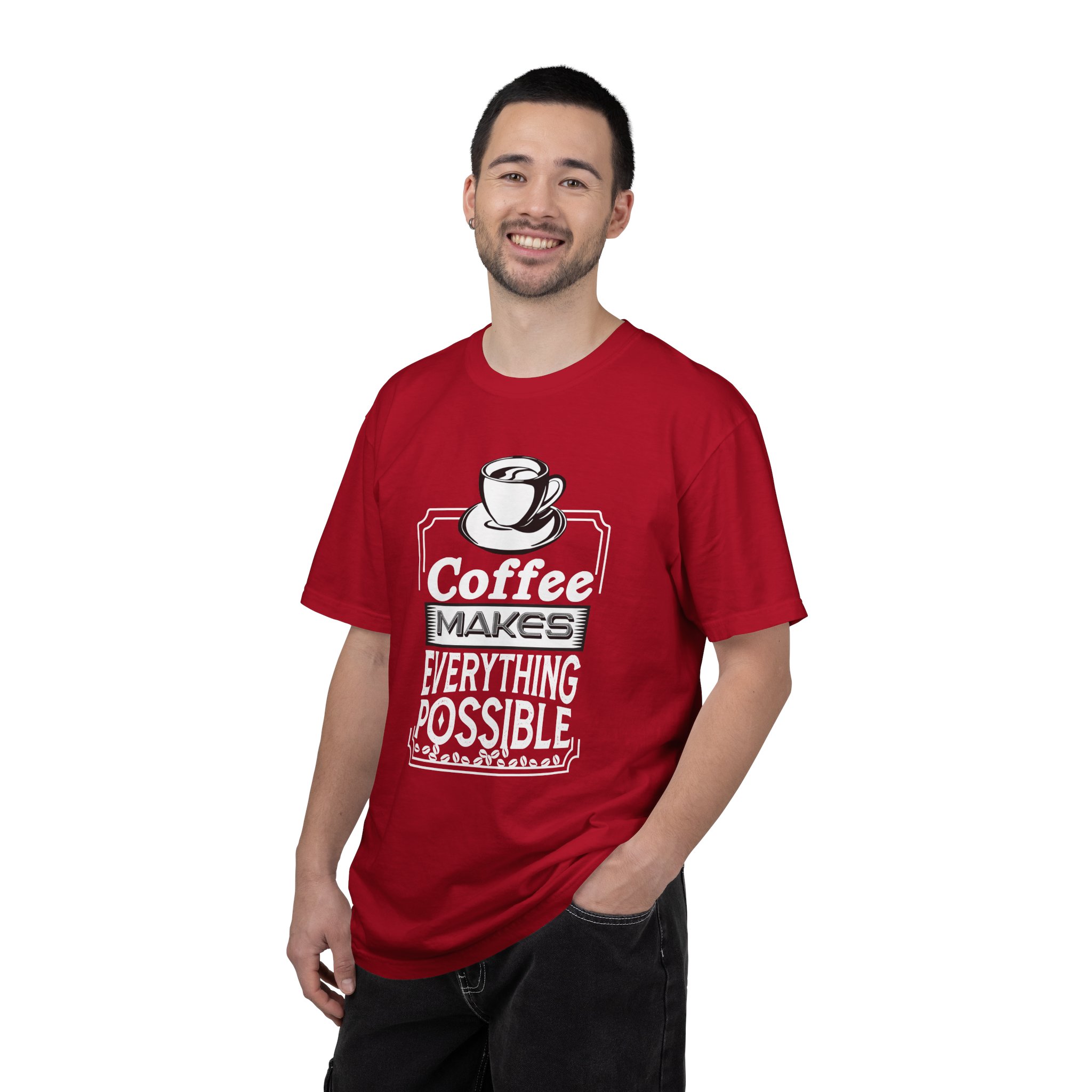 b2 - 1.3 - Coffee Makes Everything Possible T-Shirt – Funny Coffee Lover Graphic Tee for Motivation & Daily Energy. - Image 50
