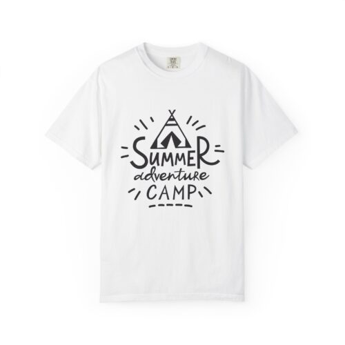Summer Adventure Camp T-shirt, Unisex Outdoor Tee, Camping Shirt, Travel Gift, Family Reunion Apparel, Nature Lover Top.