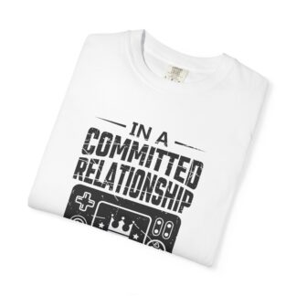 Funny gamer Tshirt for Console Players - Committed to My Controller Unisex Tee - Image 15