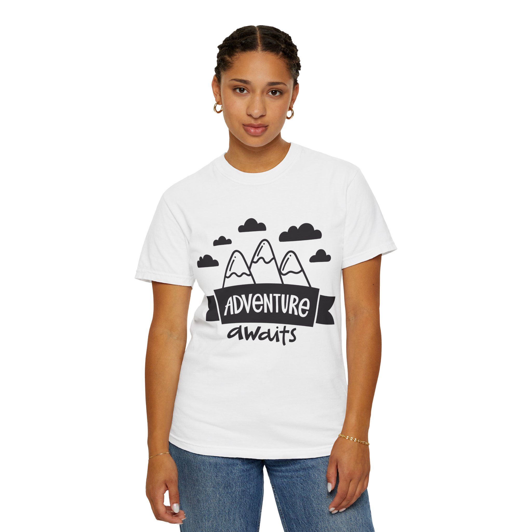 C - 14.4a - Adventure Awaits Unisex Garment-Dyed T-shirt | Nature Lover Tee, Outdoor Shirt, Travel Apparel, Gift for Explorers, Adventure Clothing. - Image 12