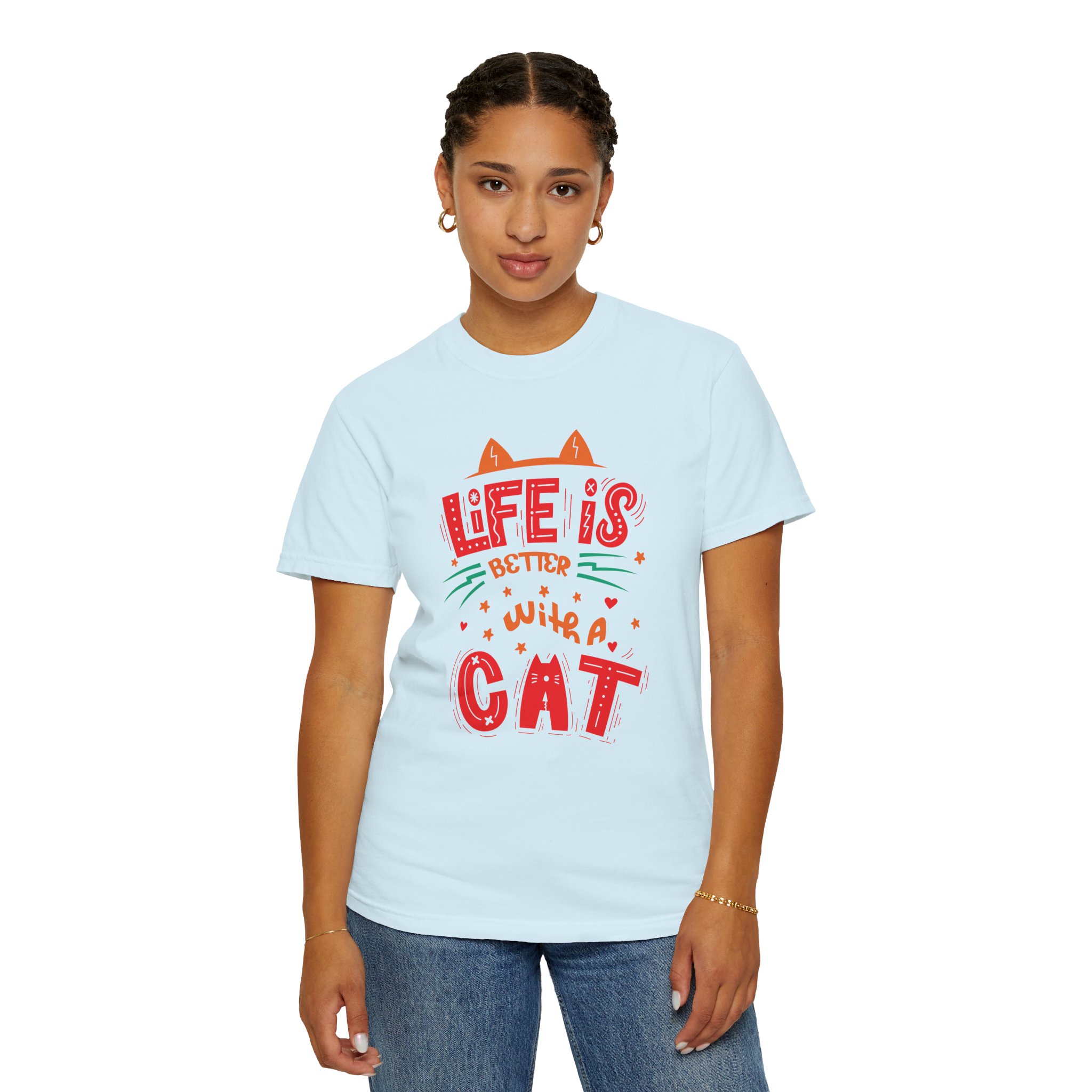 b2 - 5.15 - Life Is Better With a Cat T-Shirt – Cute Cat Lover Graphic Tee for Cozy Vibes & Everyday Happiness. - Image 44
